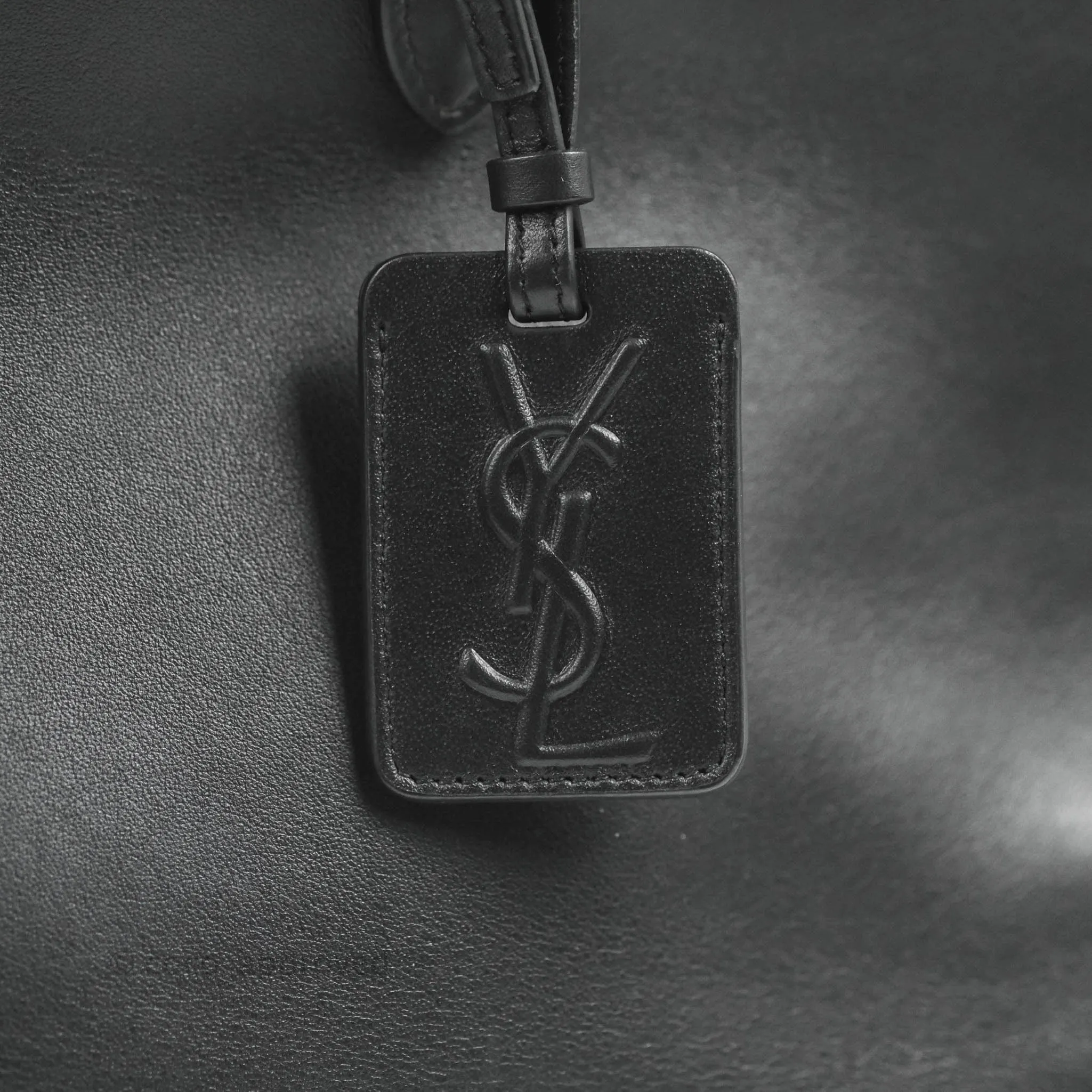 Saint Laurent Larger Jane Bag Black Silver Hardware