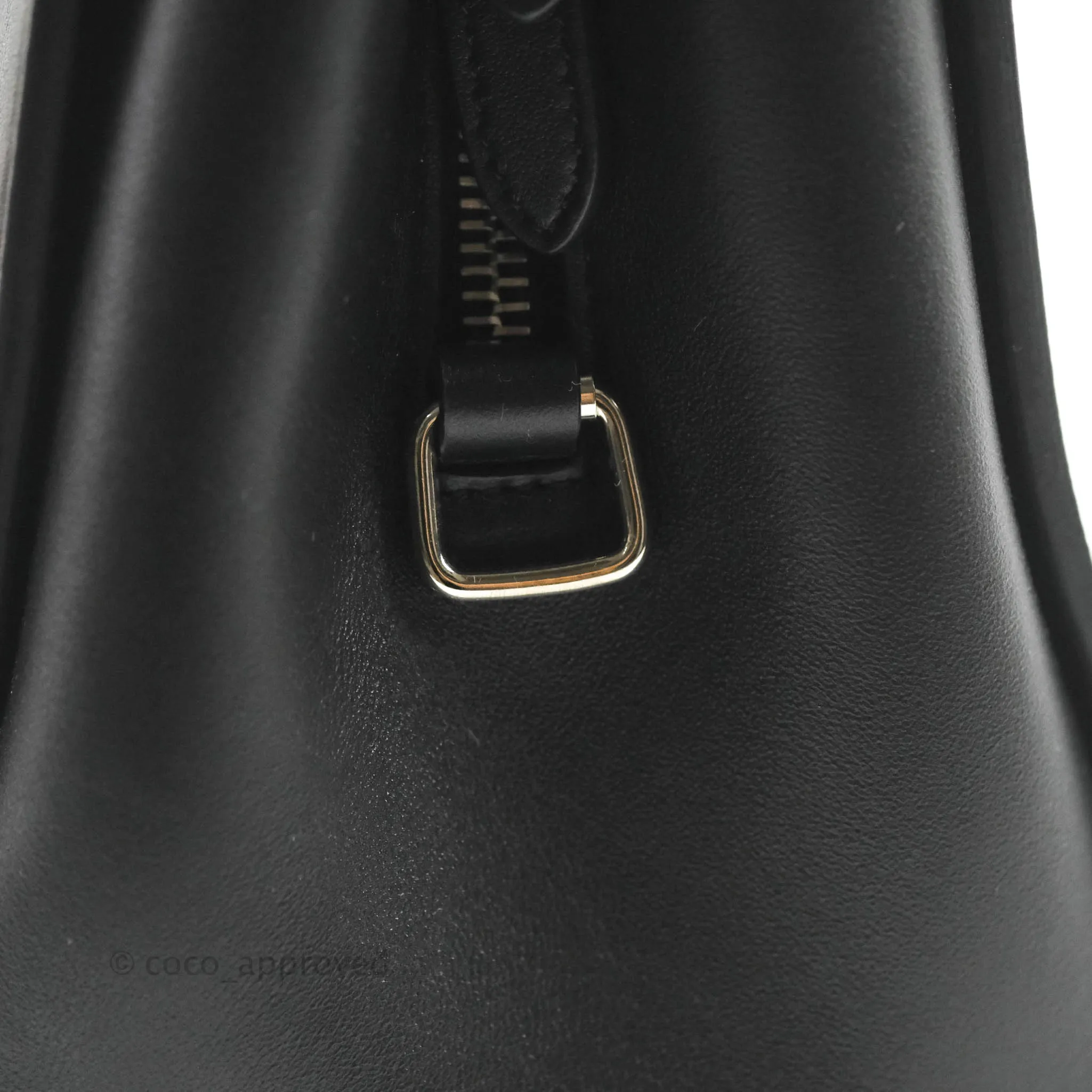Saint Laurent Larger Jane Bag Black Silver Hardware