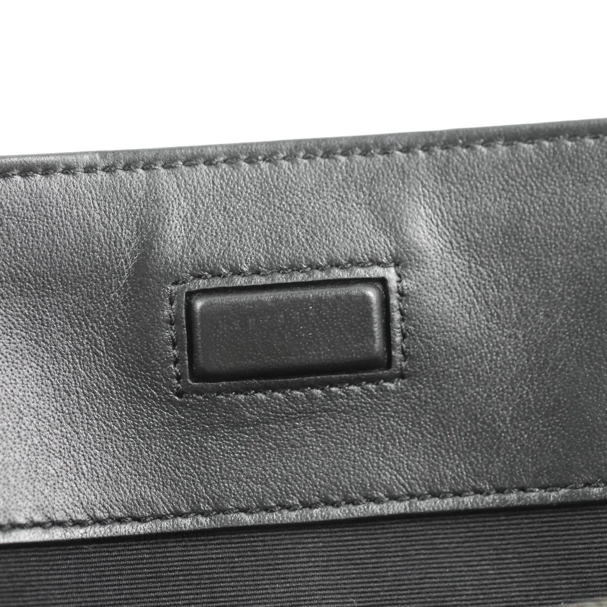 Saint Laurent Larger Jane Bag Black Silver Hardware