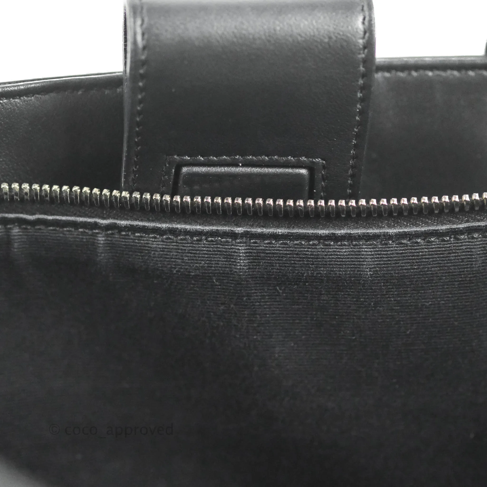 Saint Laurent Larger Jane Bag Black Silver Hardware