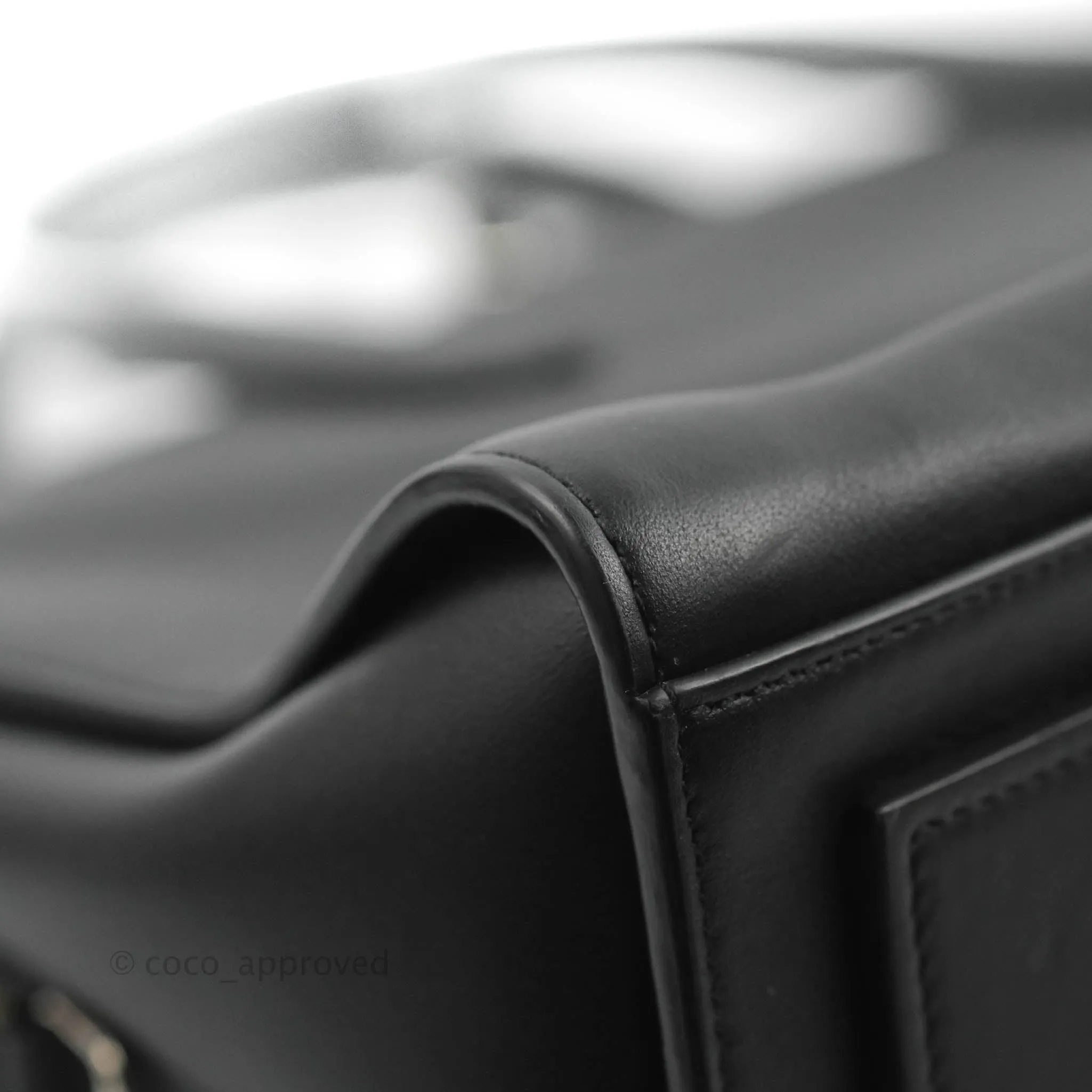 Saint Laurent Larger Jane Bag Black Silver Hardware