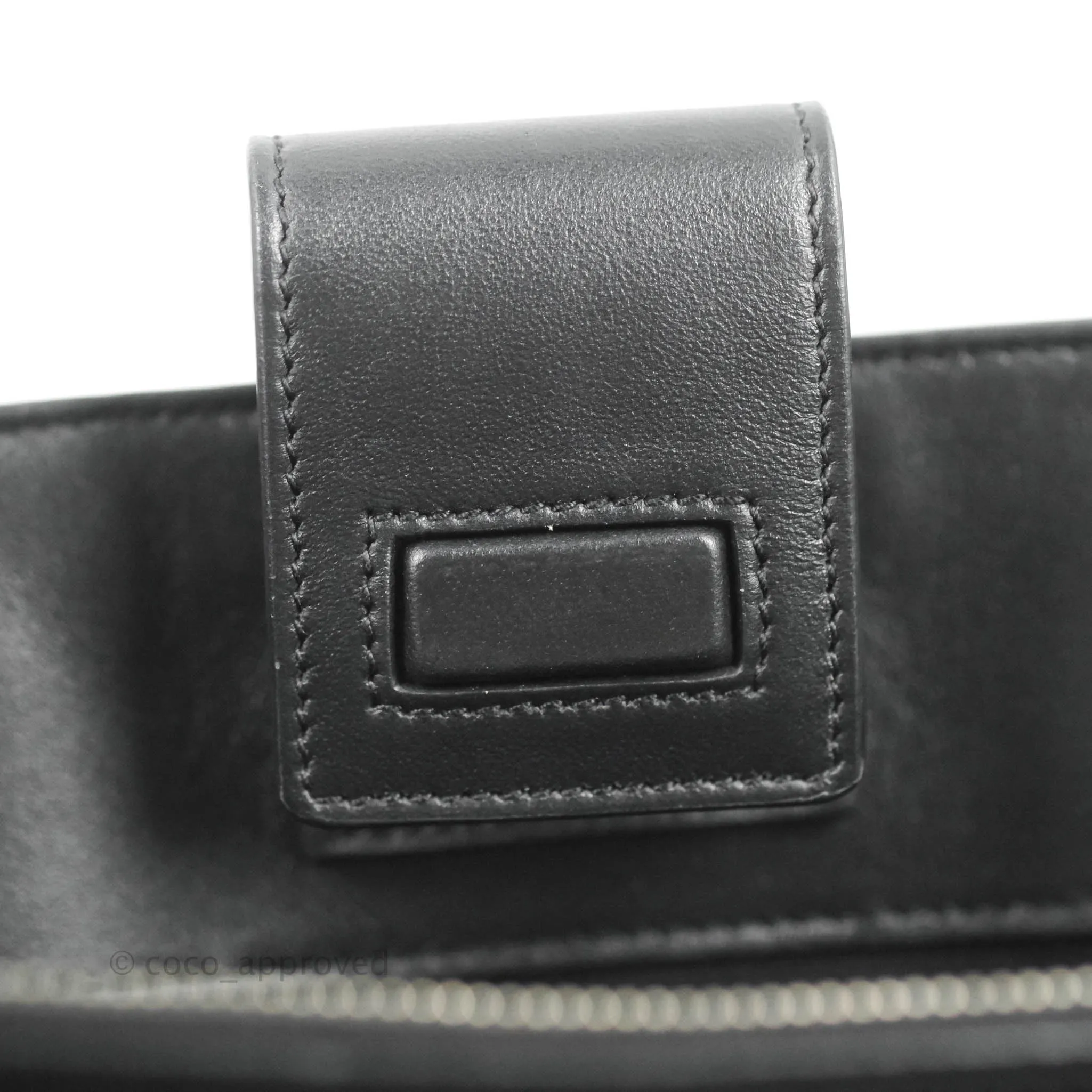 Saint Laurent Larger Jane Bag Black Silver Hardware