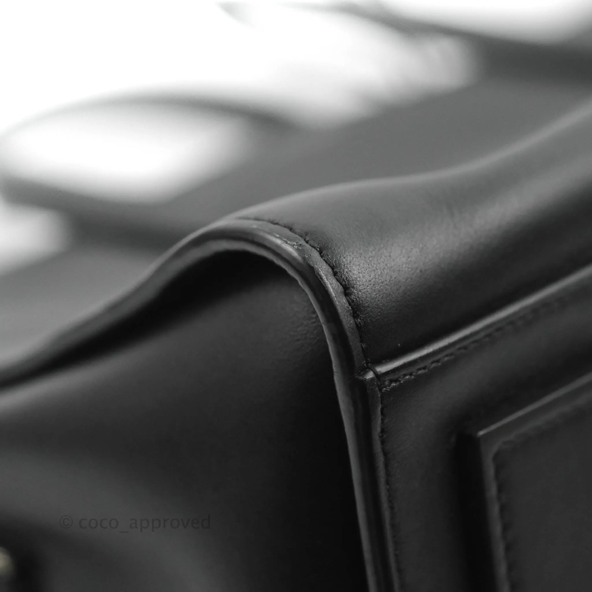 Saint Laurent Larger Jane Bag Black Silver Hardware