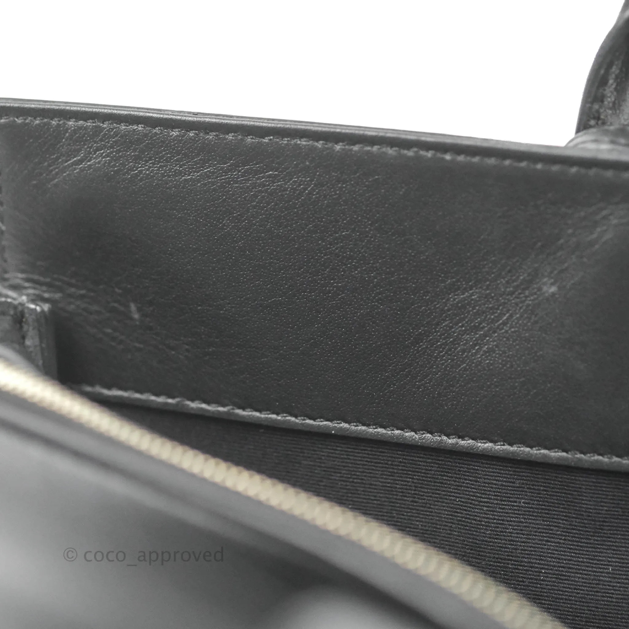 Saint Laurent Larger Jane Bag Black Silver Hardware