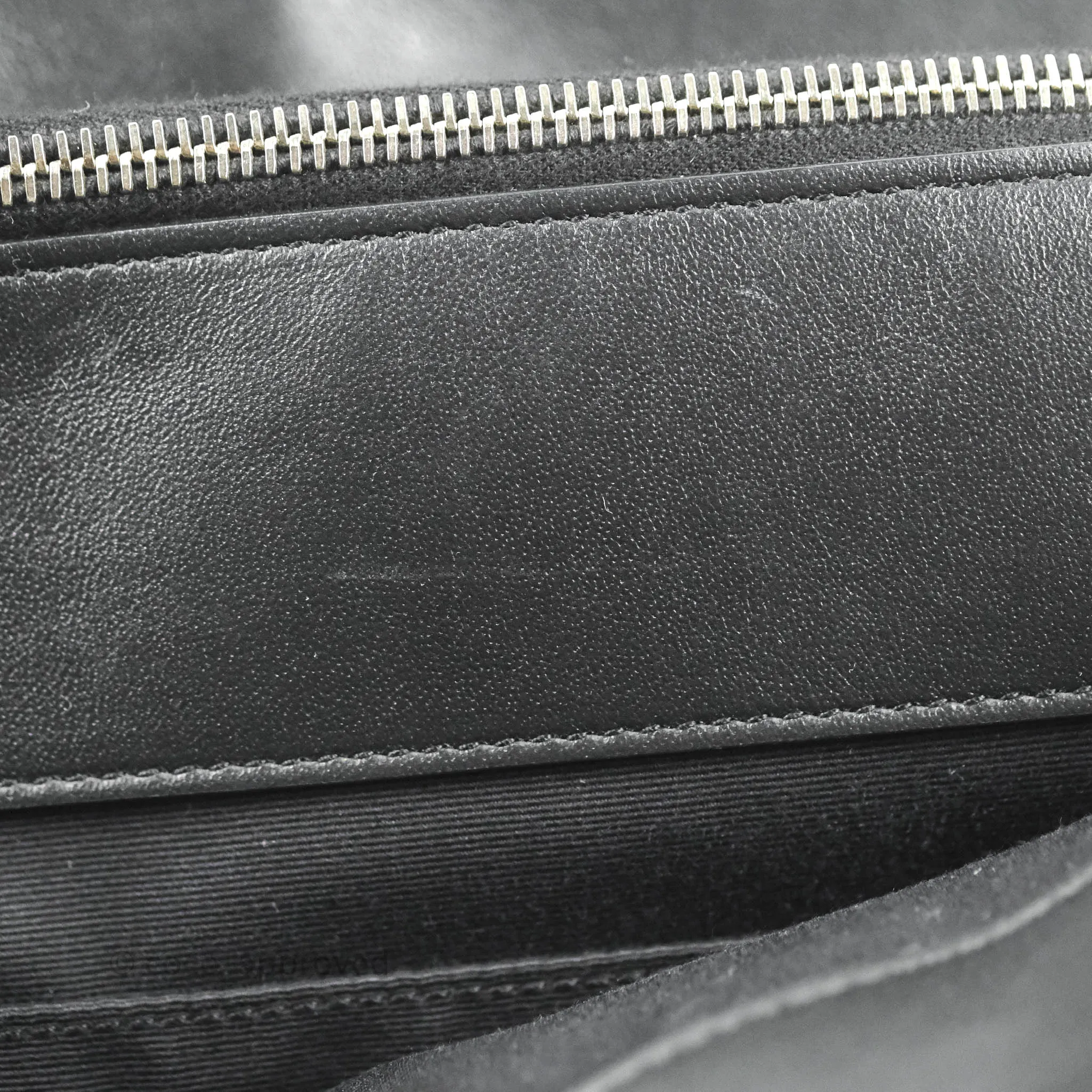 Saint Laurent Larger Jane Bag Black Silver Hardware