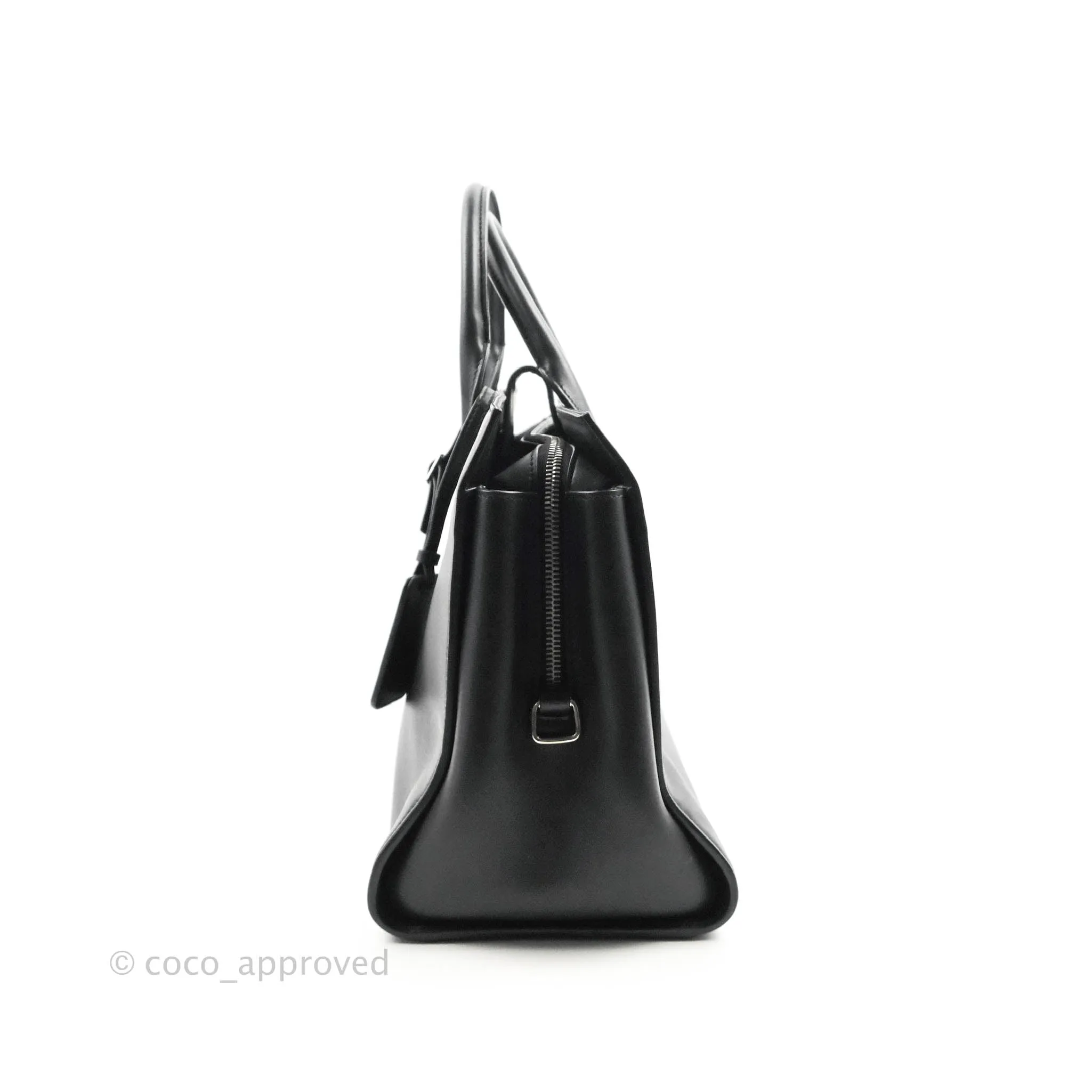 Saint Laurent Larger Jane Bag Black Silver Hardware