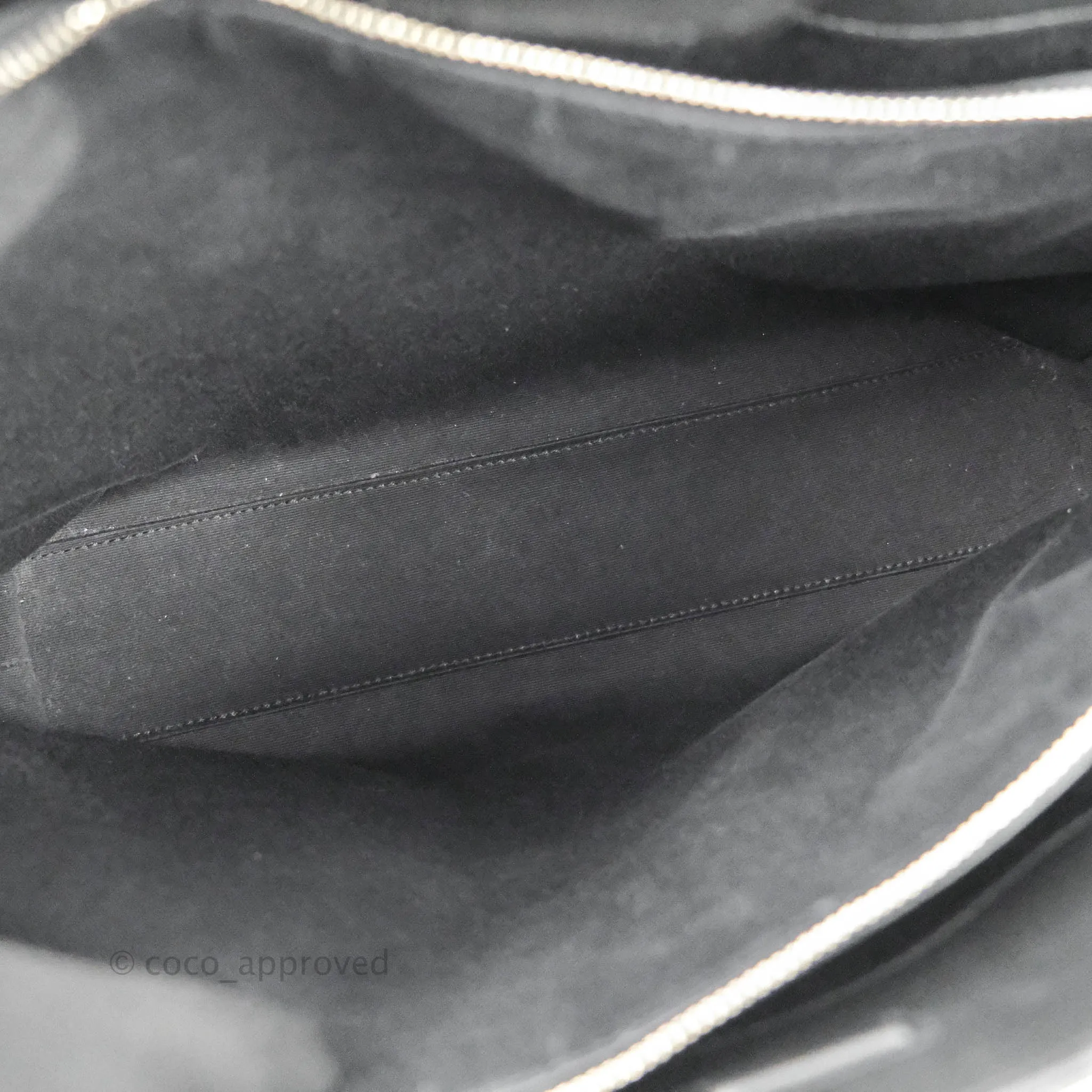 Saint Laurent Larger Jane Bag Black Silver Hardware