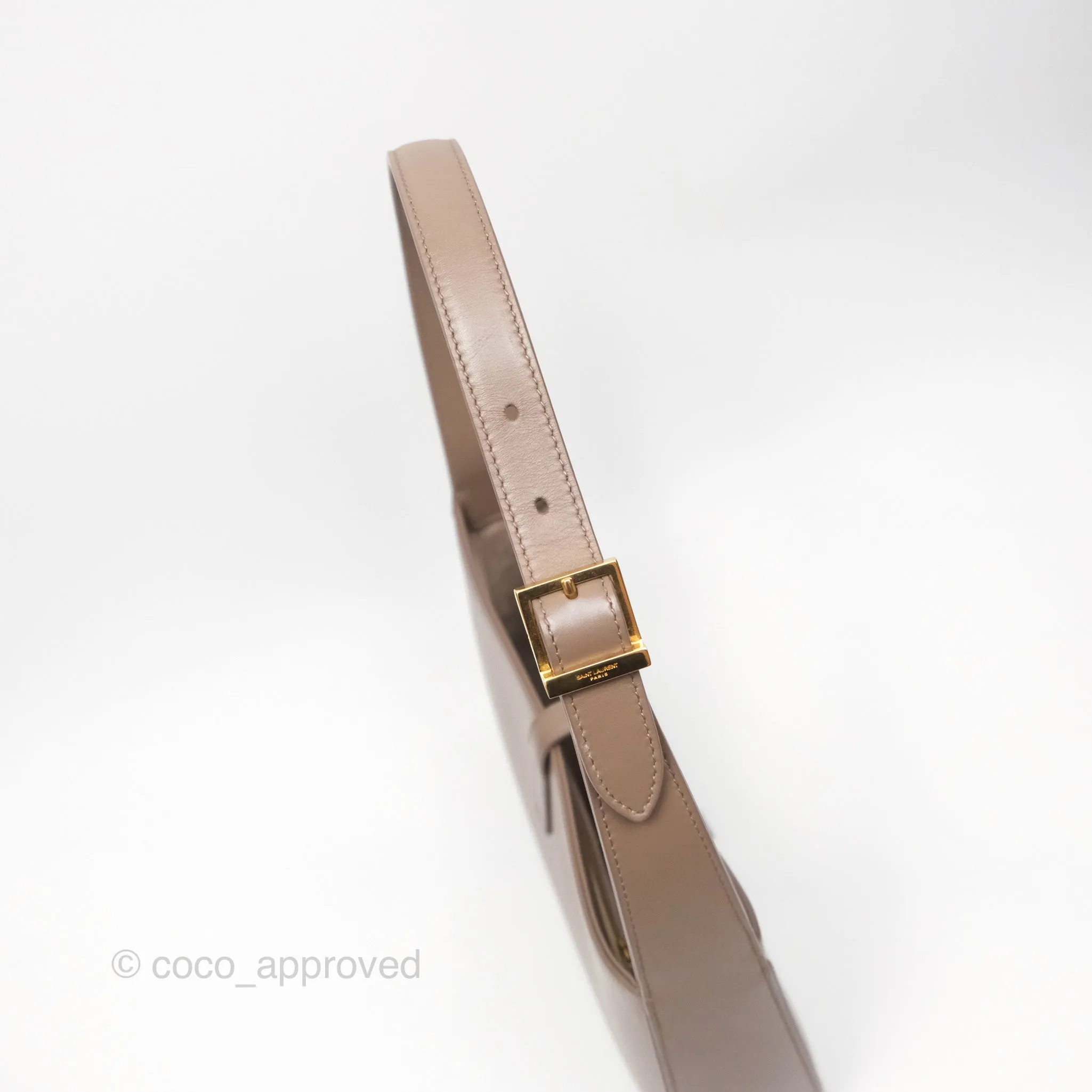 Saint Laurent Le 5  7 Taupe Calfskin Bronze Brass Hardware