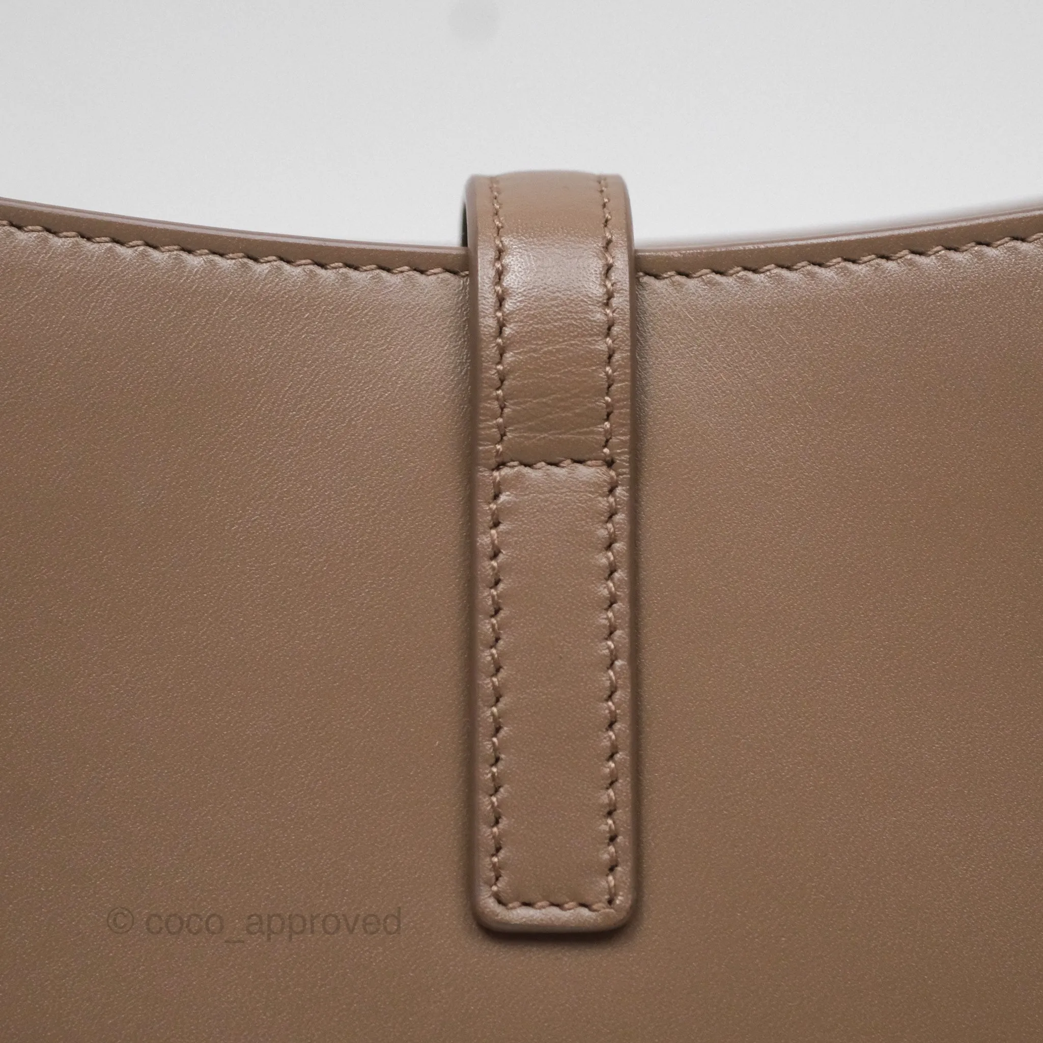 Saint Laurent Le 5  7 Taupe Calfskin Bronze Brass Hardware