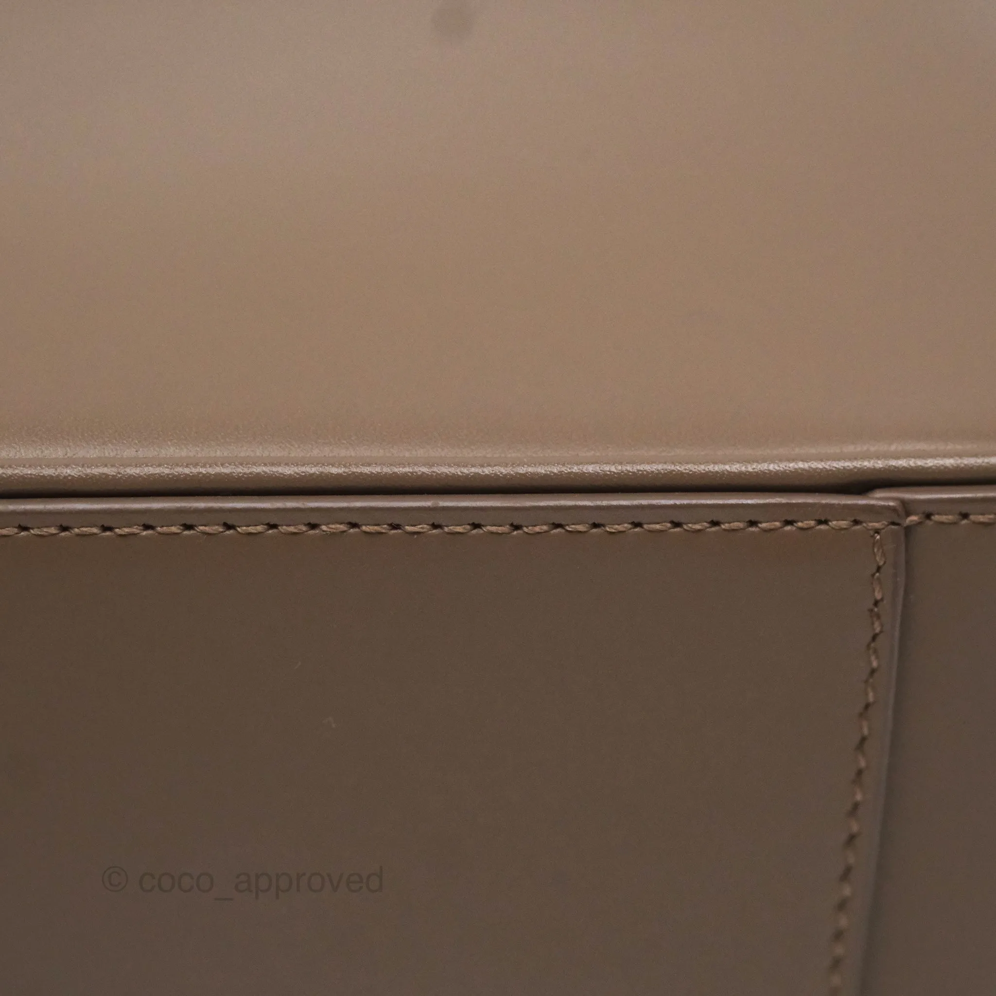Saint Laurent Le 5  7 Taupe Calfskin Bronze Brass Hardware