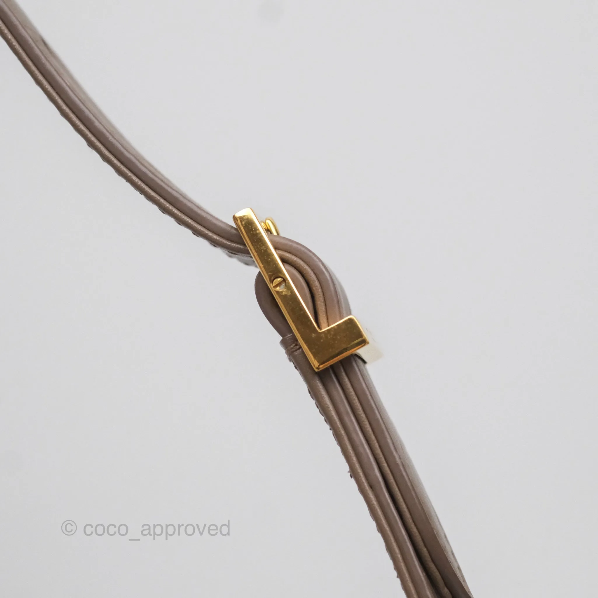 Saint Laurent Le 5  7 Taupe Calfskin Bronze Brass Hardware
