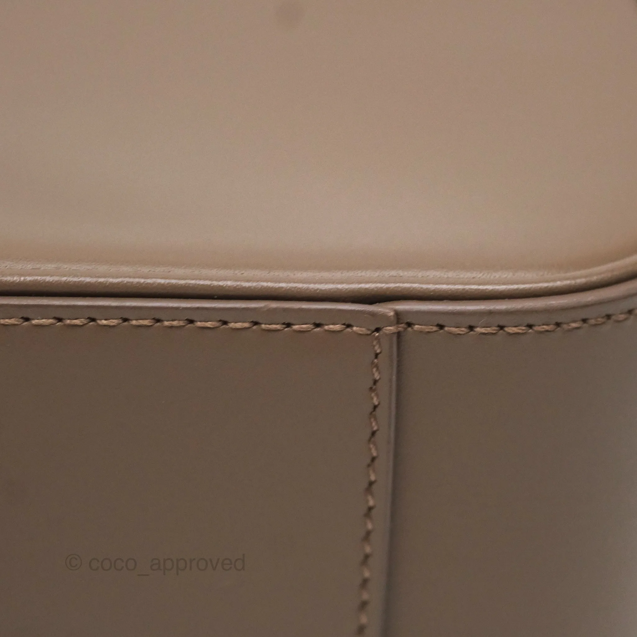 Saint Laurent Le 5  7 Taupe Calfskin Bronze Brass Hardware
