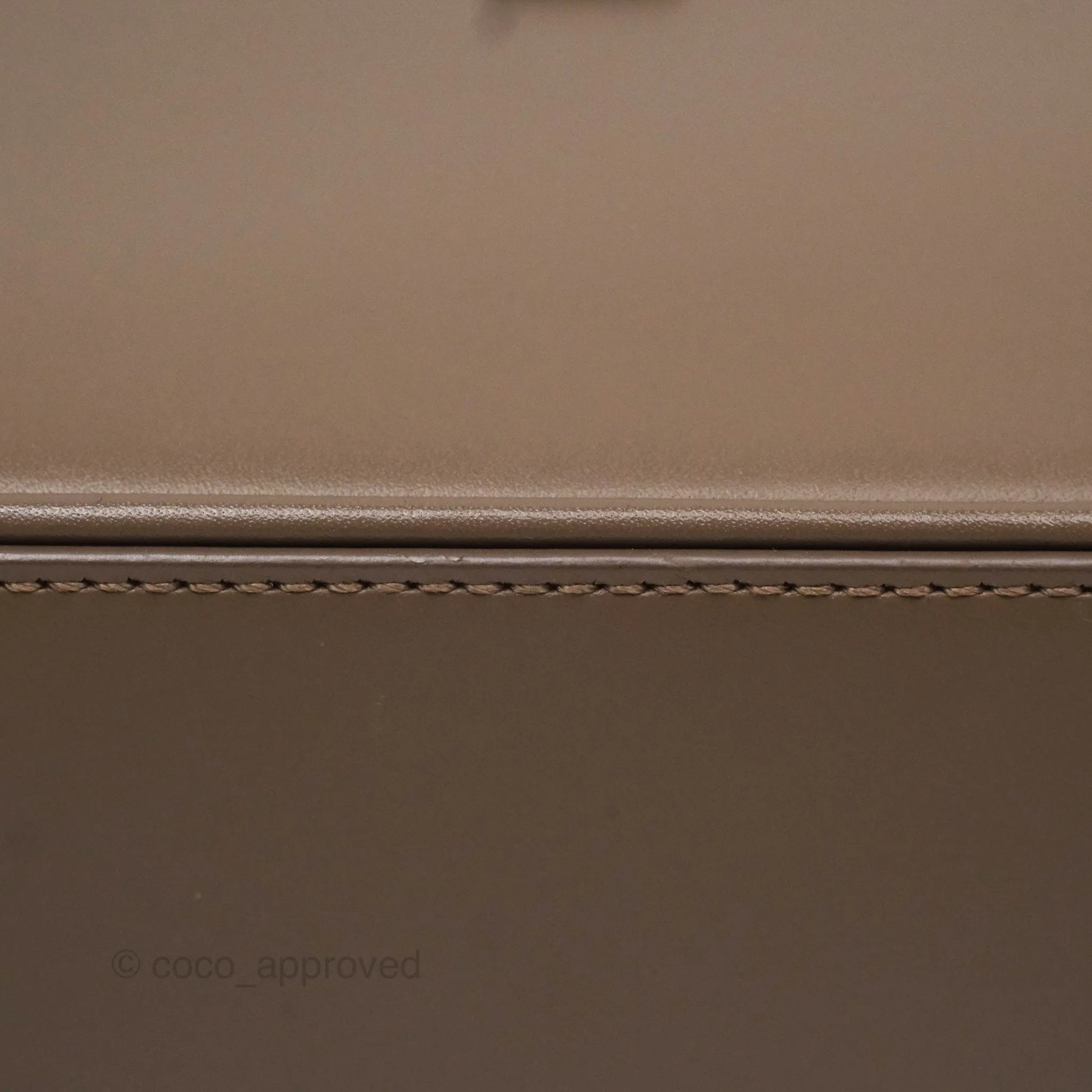Saint Laurent Le 5  7 Taupe Calfskin Bronze Brass Hardware