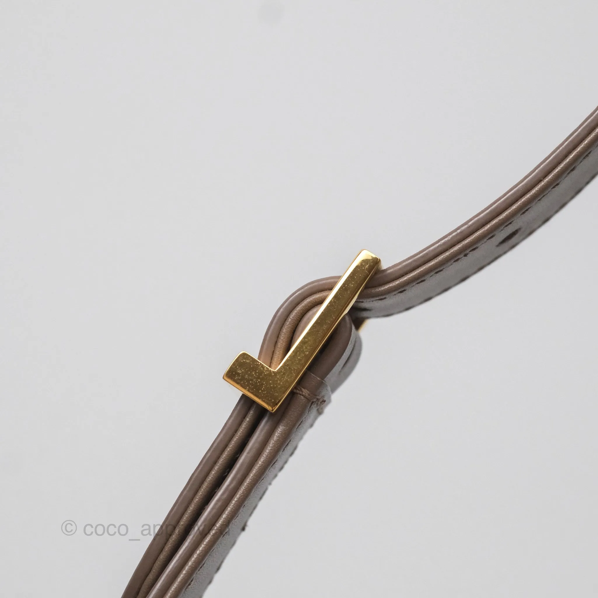 Saint Laurent Le 5  7 Taupe Calfskin Bronze Brass Hardware