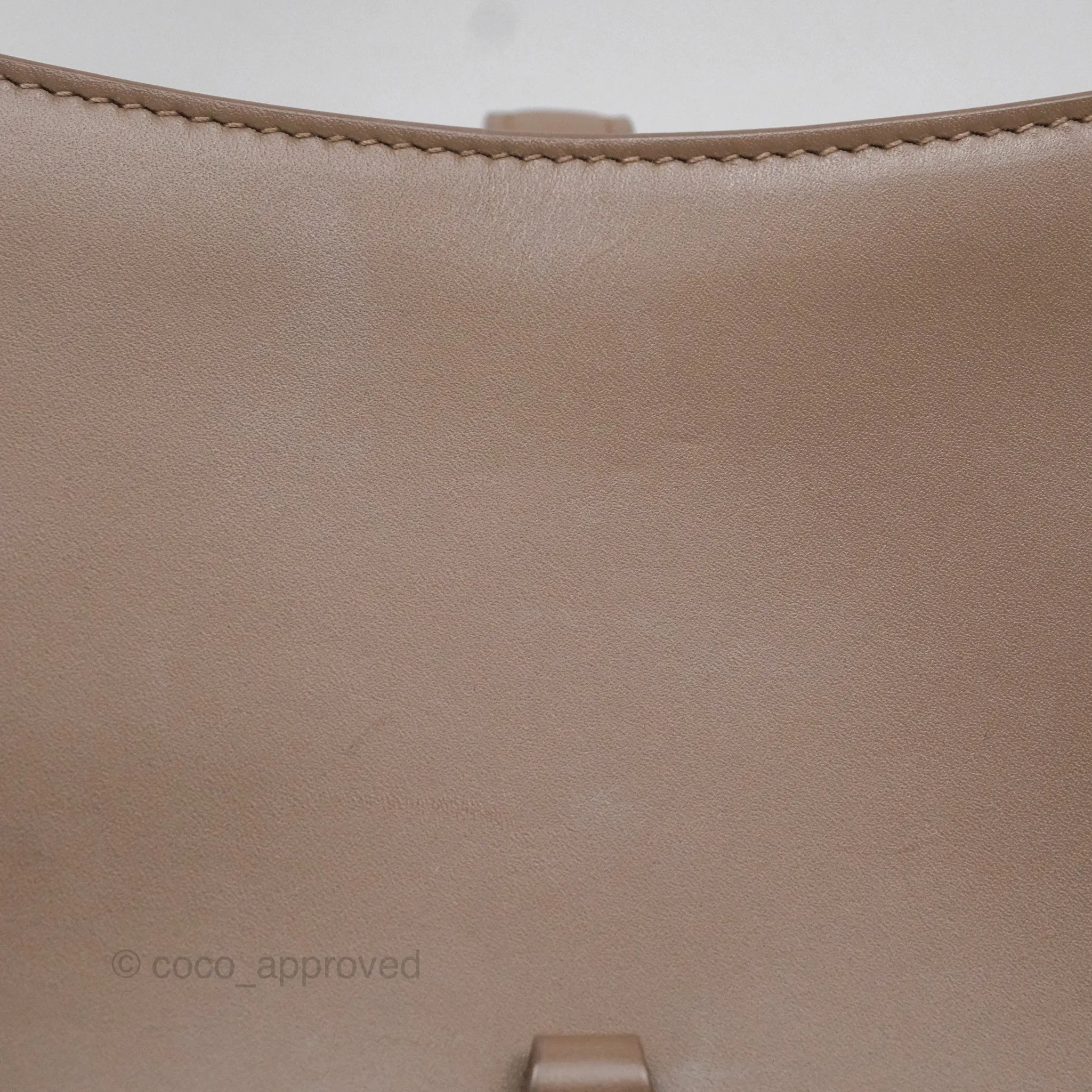 Saint Laurent Le 5  7 Taupe Calfskin Bronze Brass Hardware