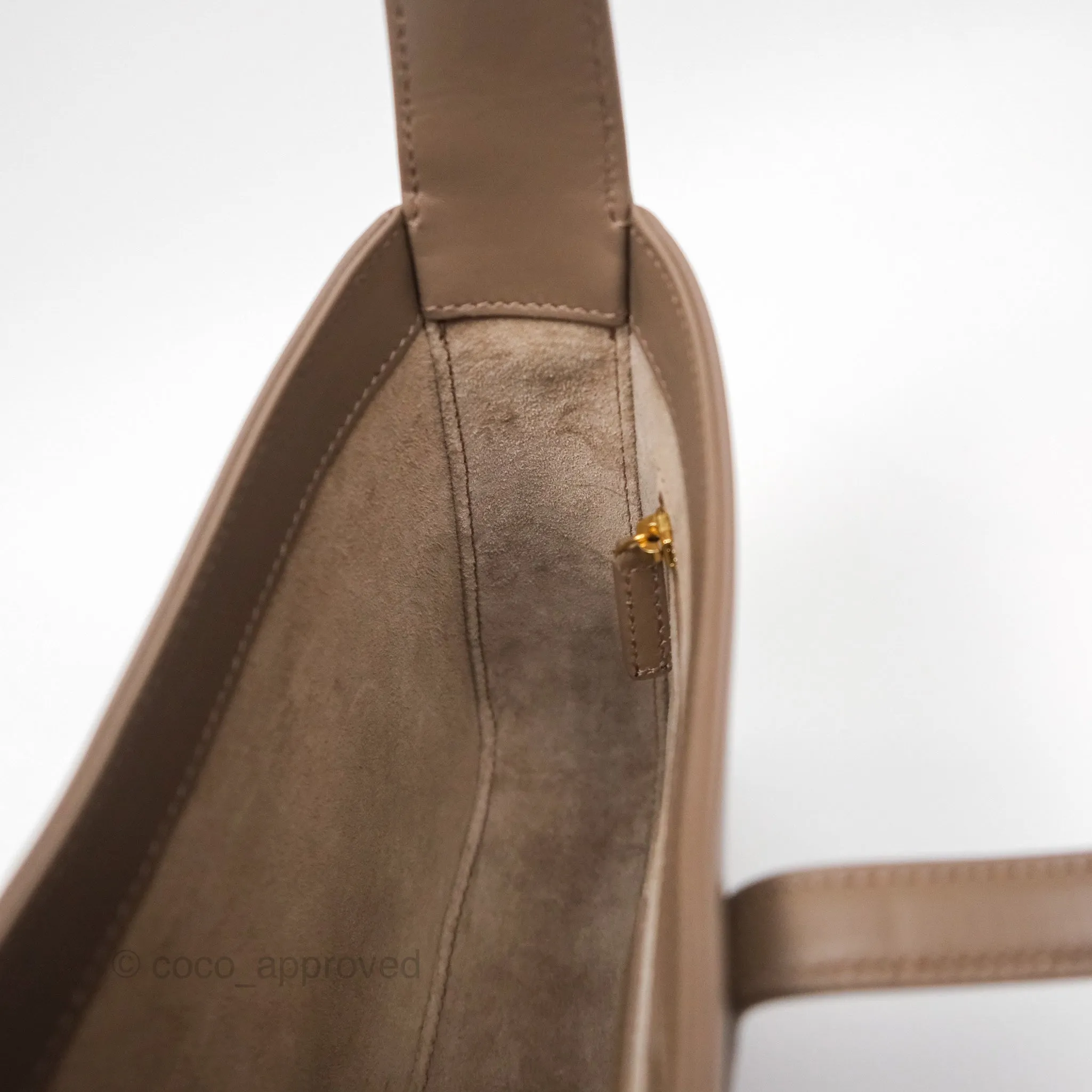 Saint Laurent Le 5  7 Taupe Calfskin Bronze Brass Hardware