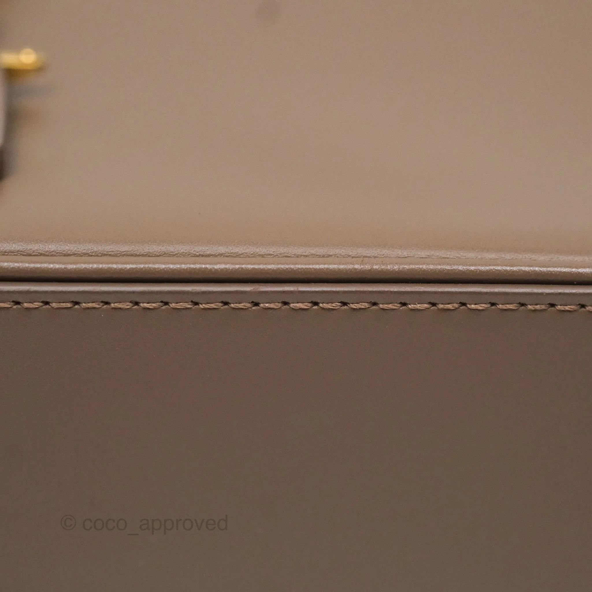 Saint Laurent Le 5  7 Taupe Calfskin Bronze Brass Hardware