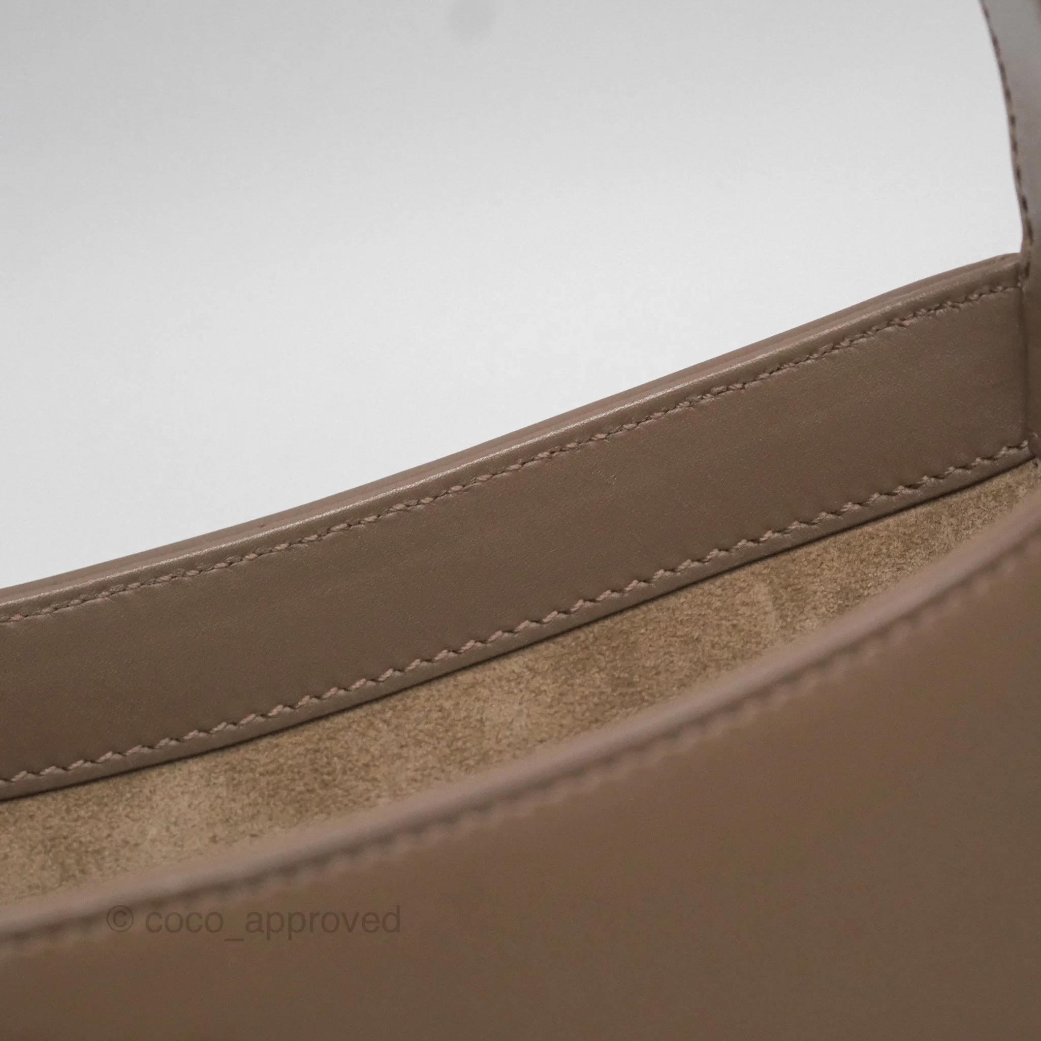 Saint Laurent Le 5  7 Taupe Calfskin Bronze Brass Hardware