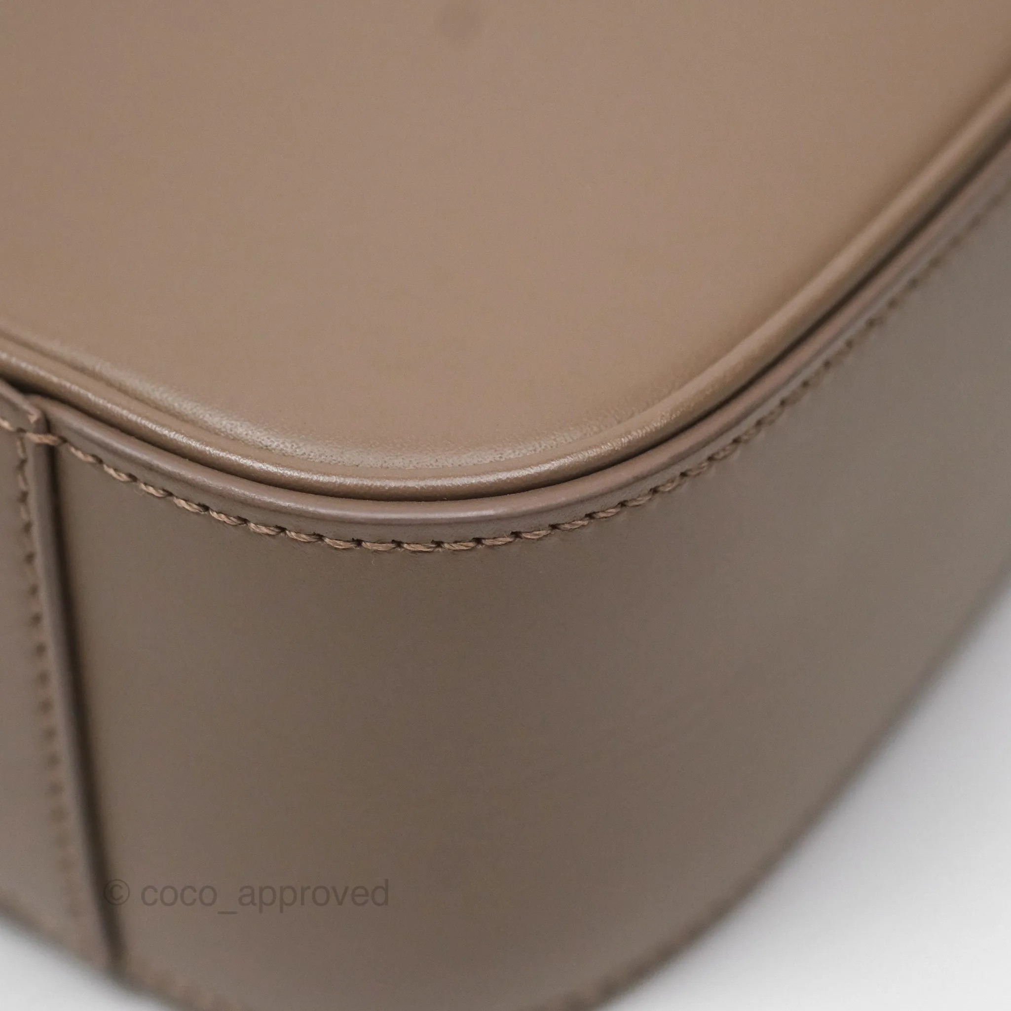 Saint Laurent Le 5  7 Taupe Calfskin Bronze Brass Hardware