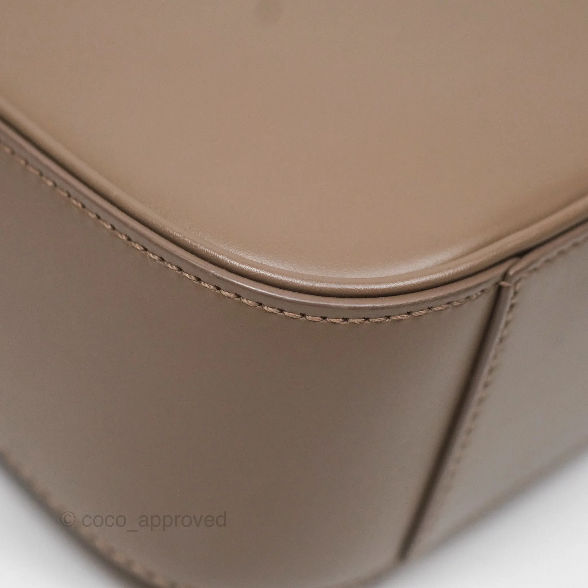 Saint Laurent Le 5  7 Taupe Calfskin Bronze Brass Hardware