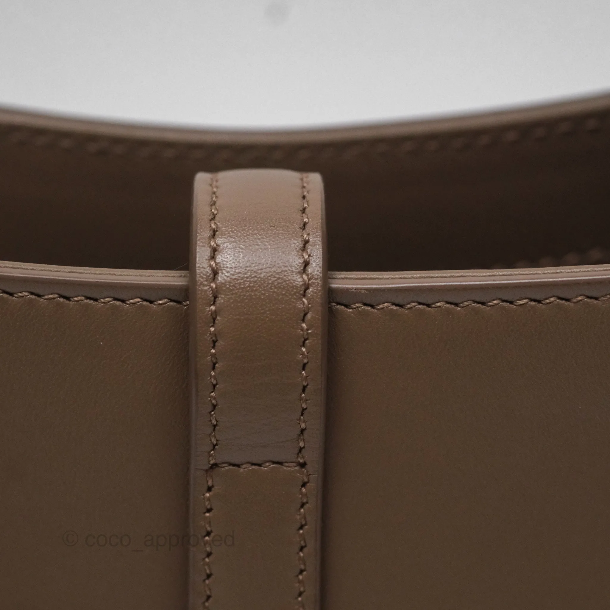 Saint Laurent Le 5  7 Taupe Calfskin Bronze Brass Hardware
