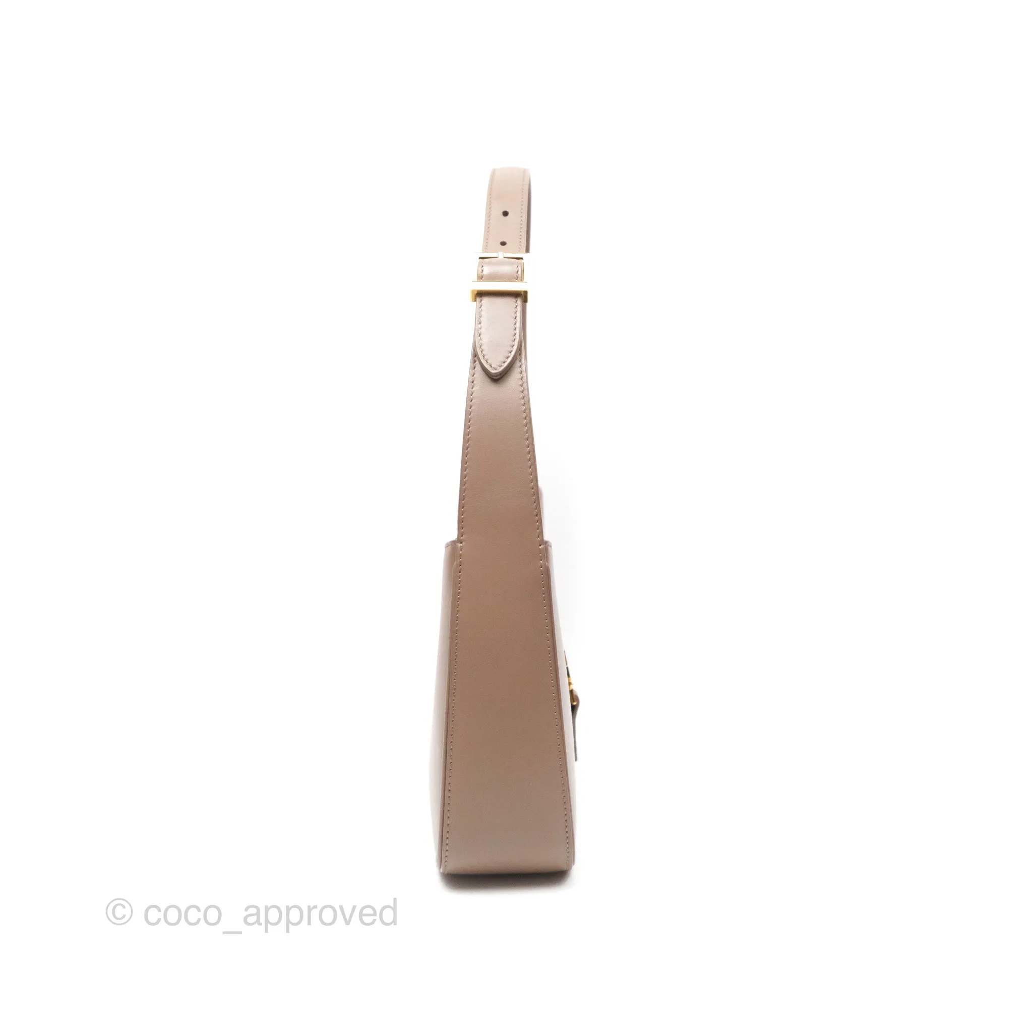 Saint Laurent Le 5  7 Taupe Calfskin Bronze Brass Hardware