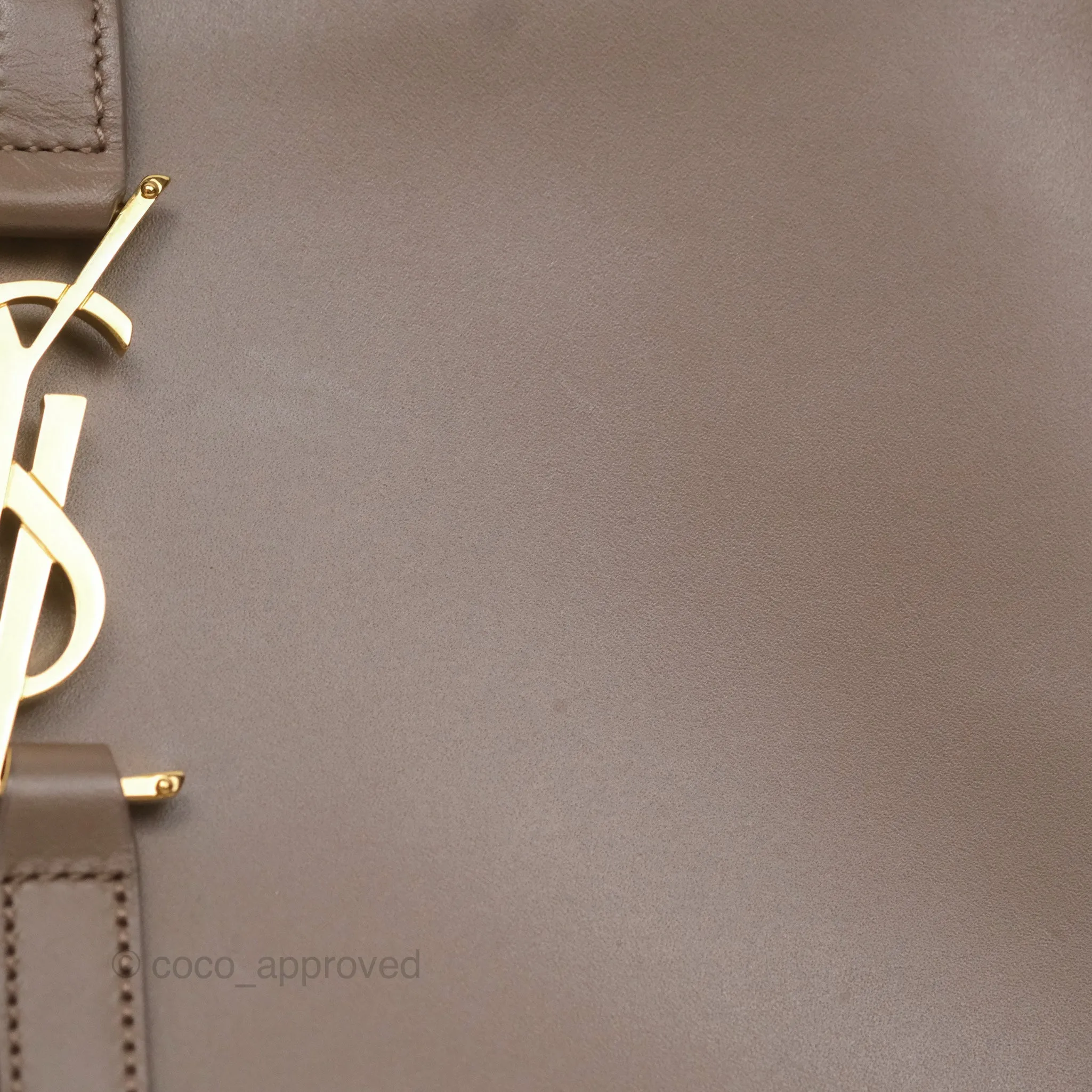 Saint Laurent Le 5  7 Taupe Calfskin Bronze Brass Hardware