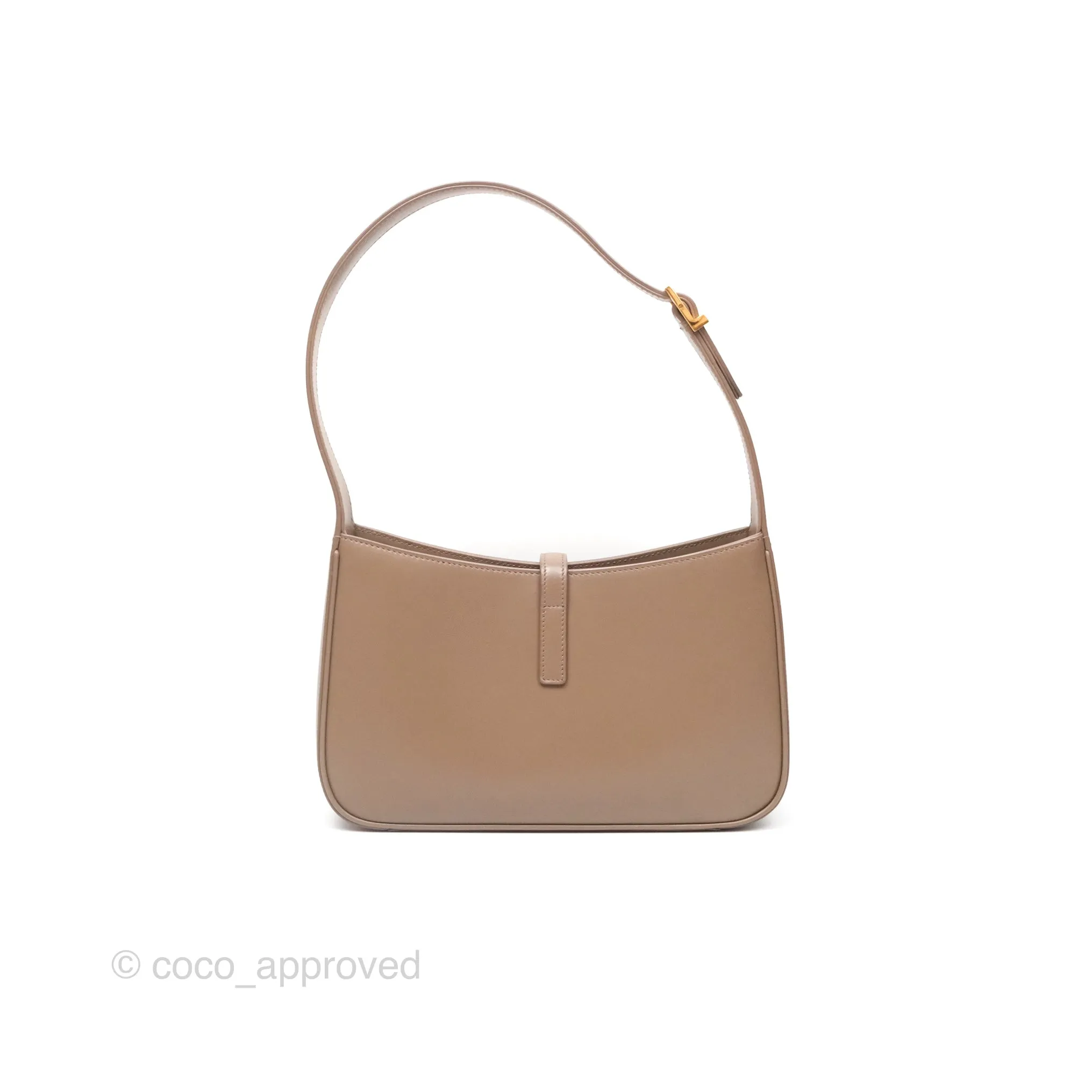 Saint Laurent Le 5  7 Taupe Calfskin Bronze Brass Hardware