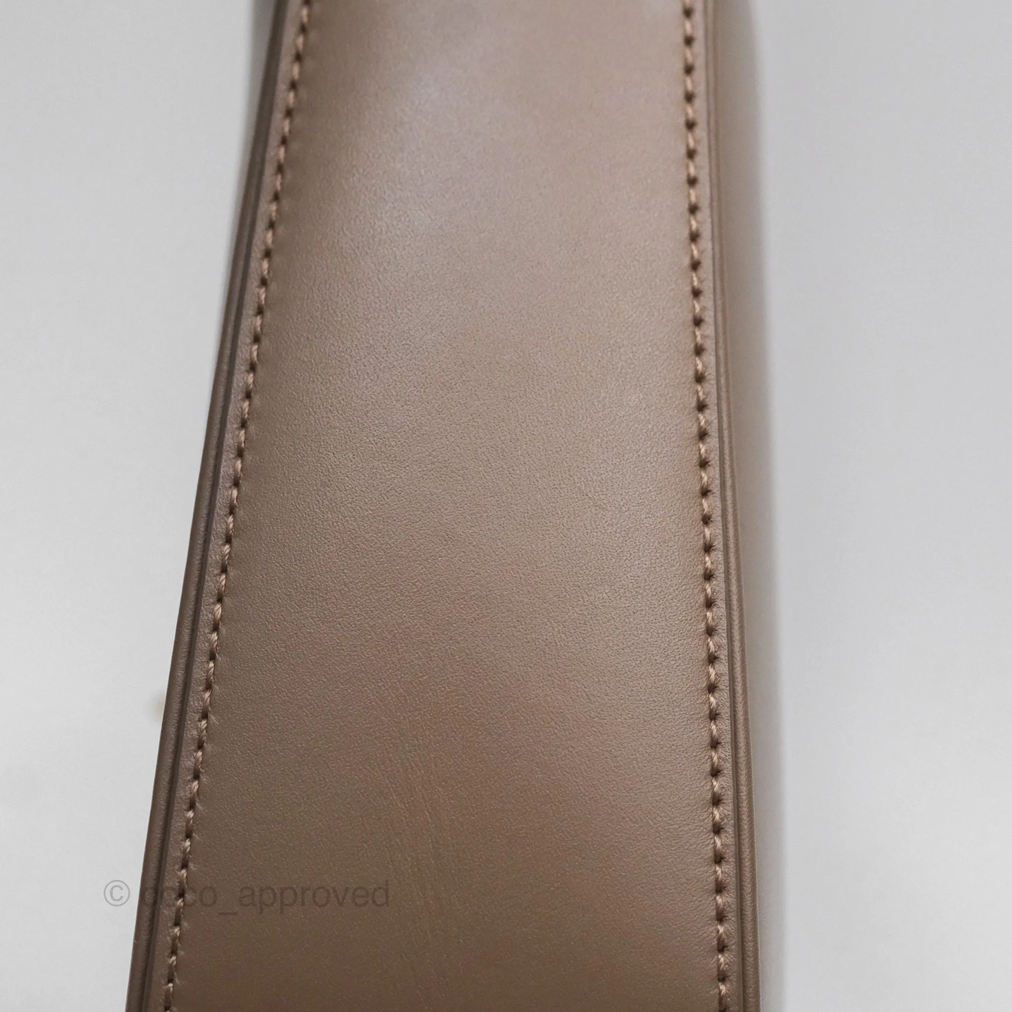 Saint Laurent Le 5  7 Taupe Calfskin Bronze Brass Hardware