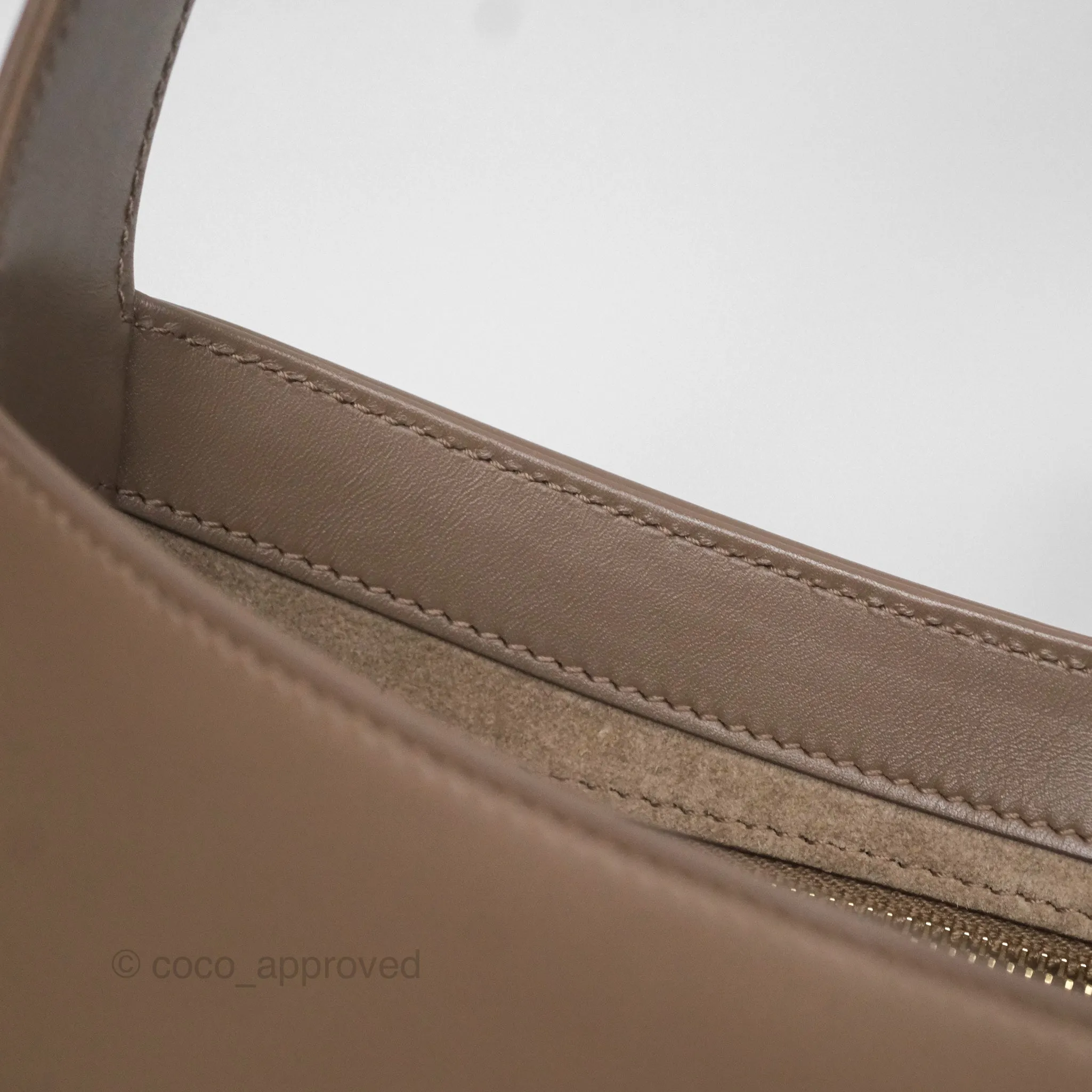 Saint Laurent Le 5  7 Taupe Calfskin Bronze Brass Hardware
