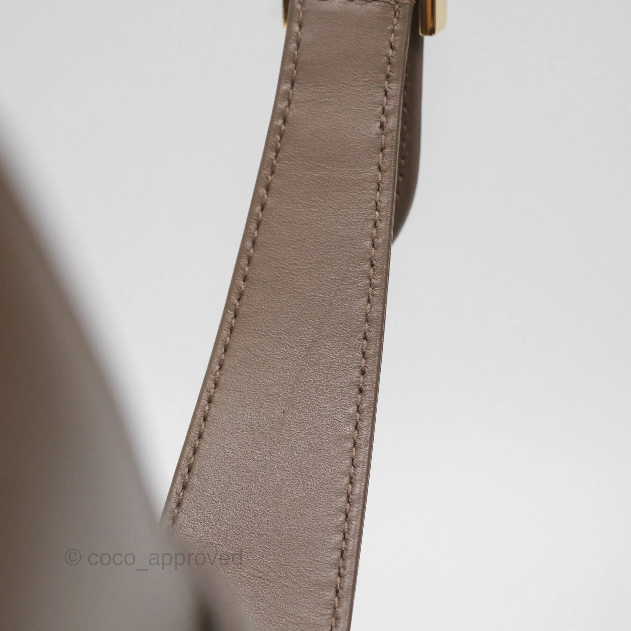 Saint Laurent Le 5  7 Taupe Calfskin Bronze Brass Hardware