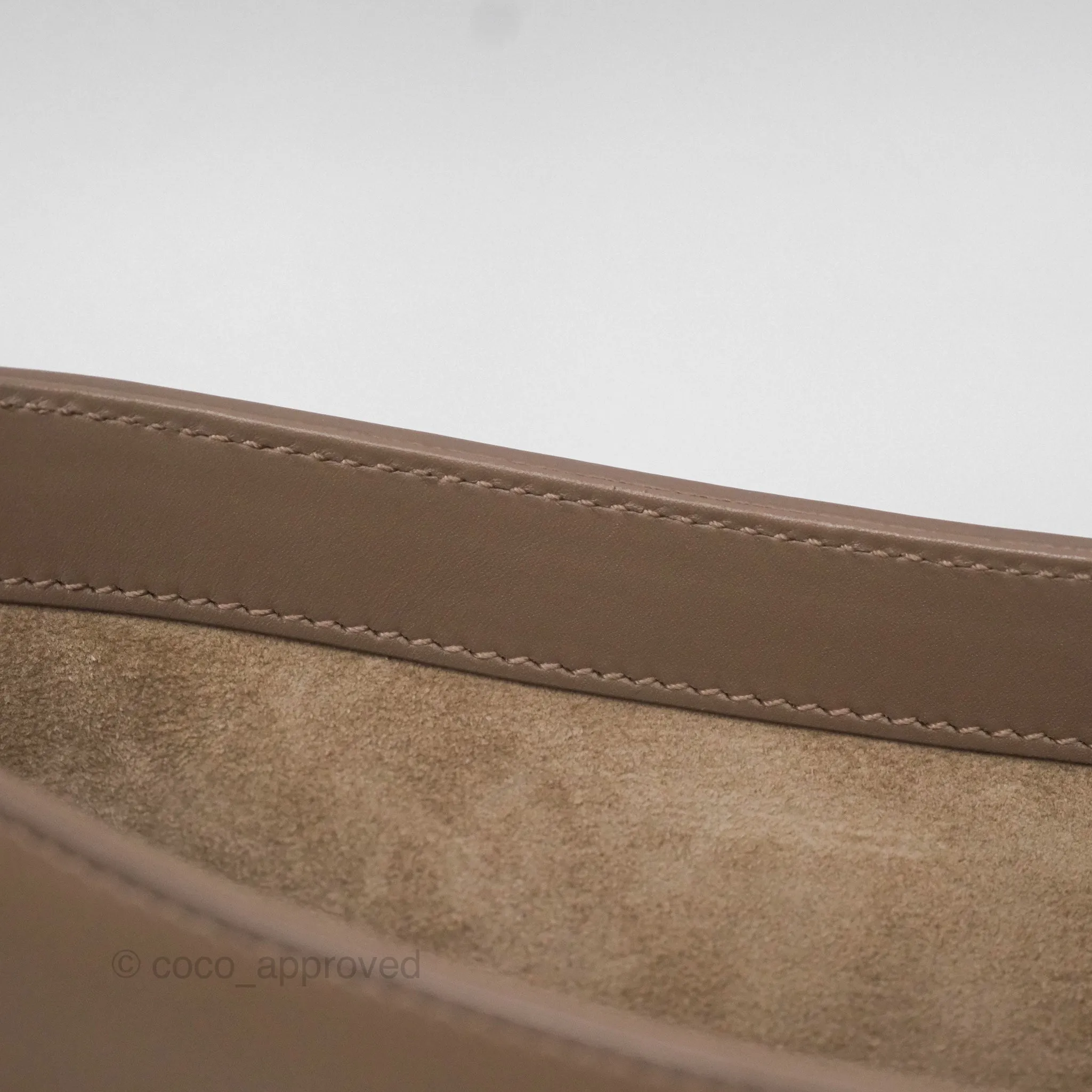 Saint Laurent Le 5  7 Taupe Calfskin Bronze Brass Hardware