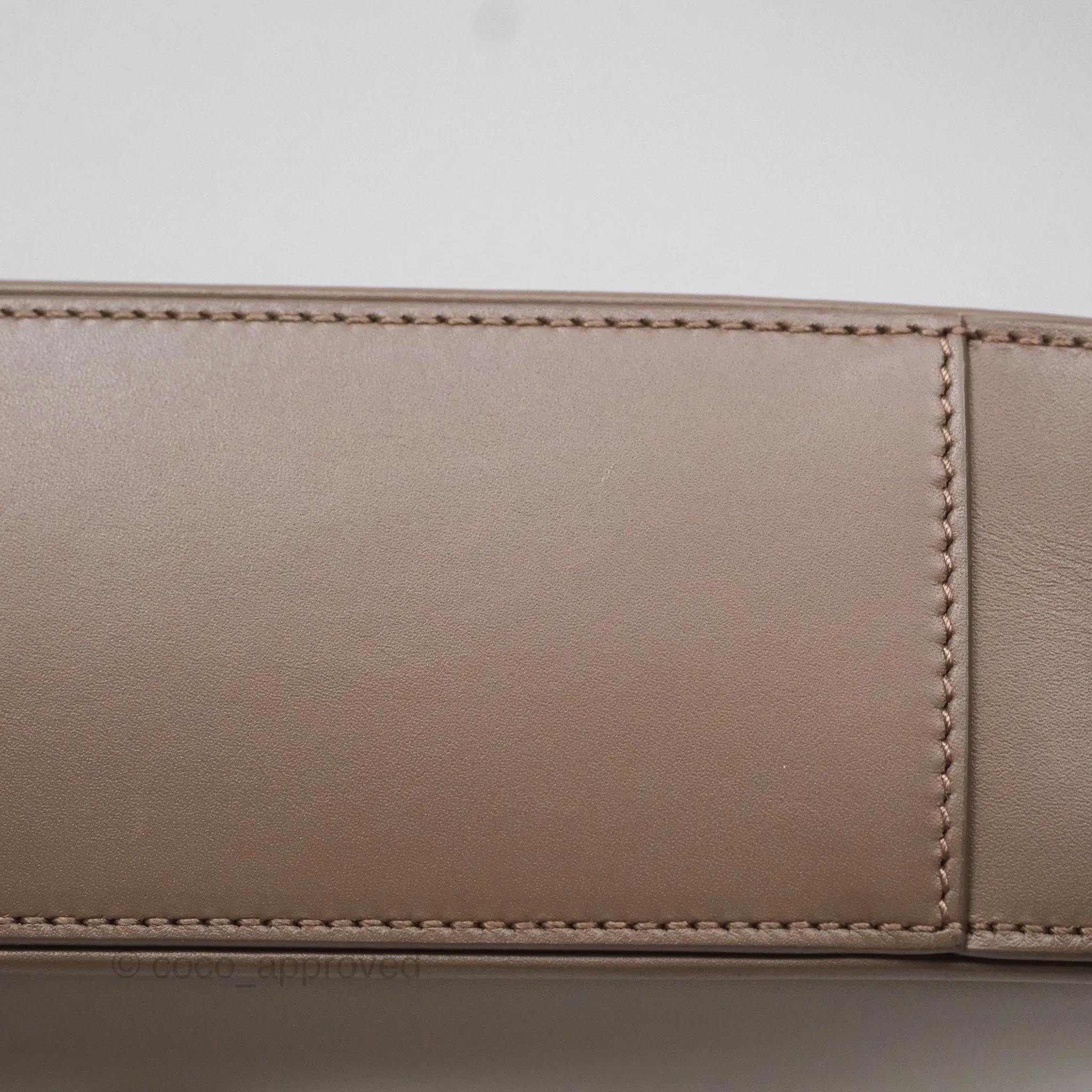 Saint Laurent Le 5  7 Taupe Calfskin Bronze Brass Hardware