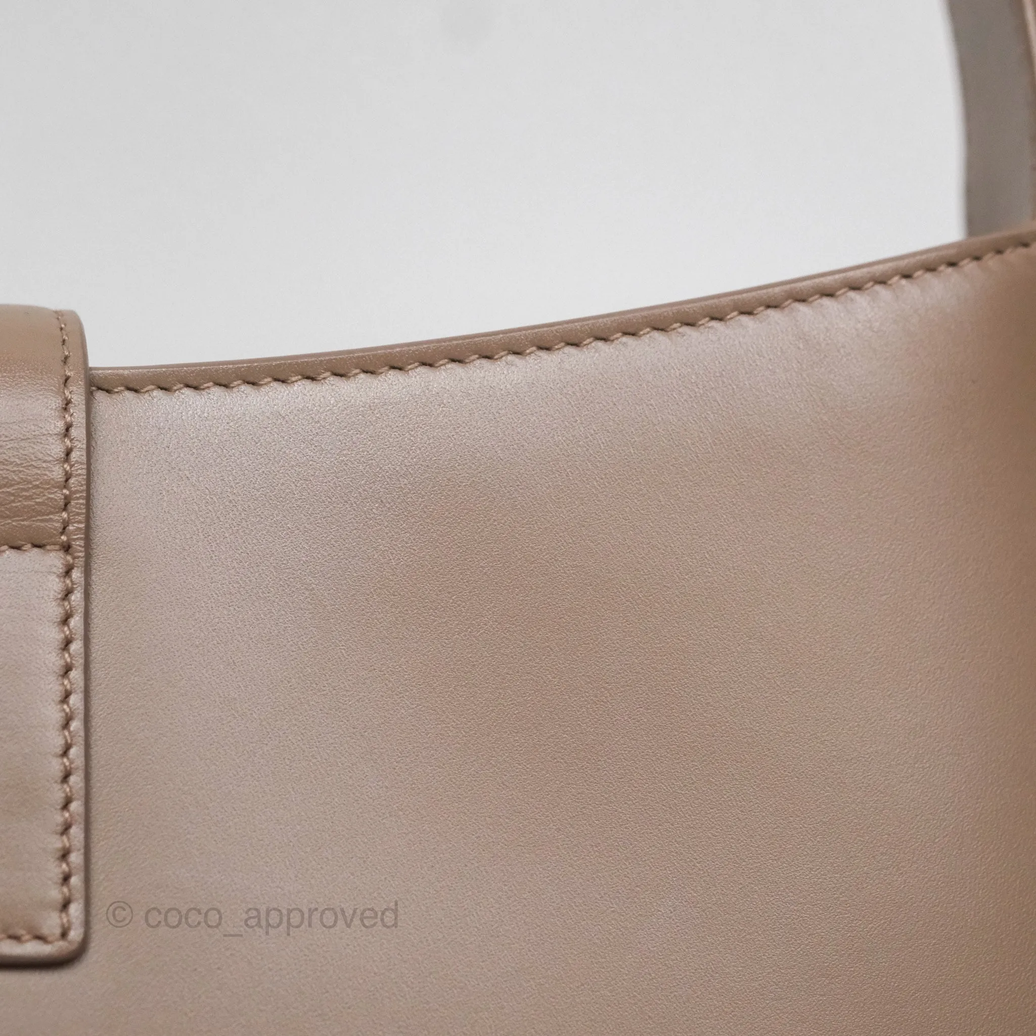 Saint Laurent Le 5  7 Taupe Calfskin Bronze Brass Hardware