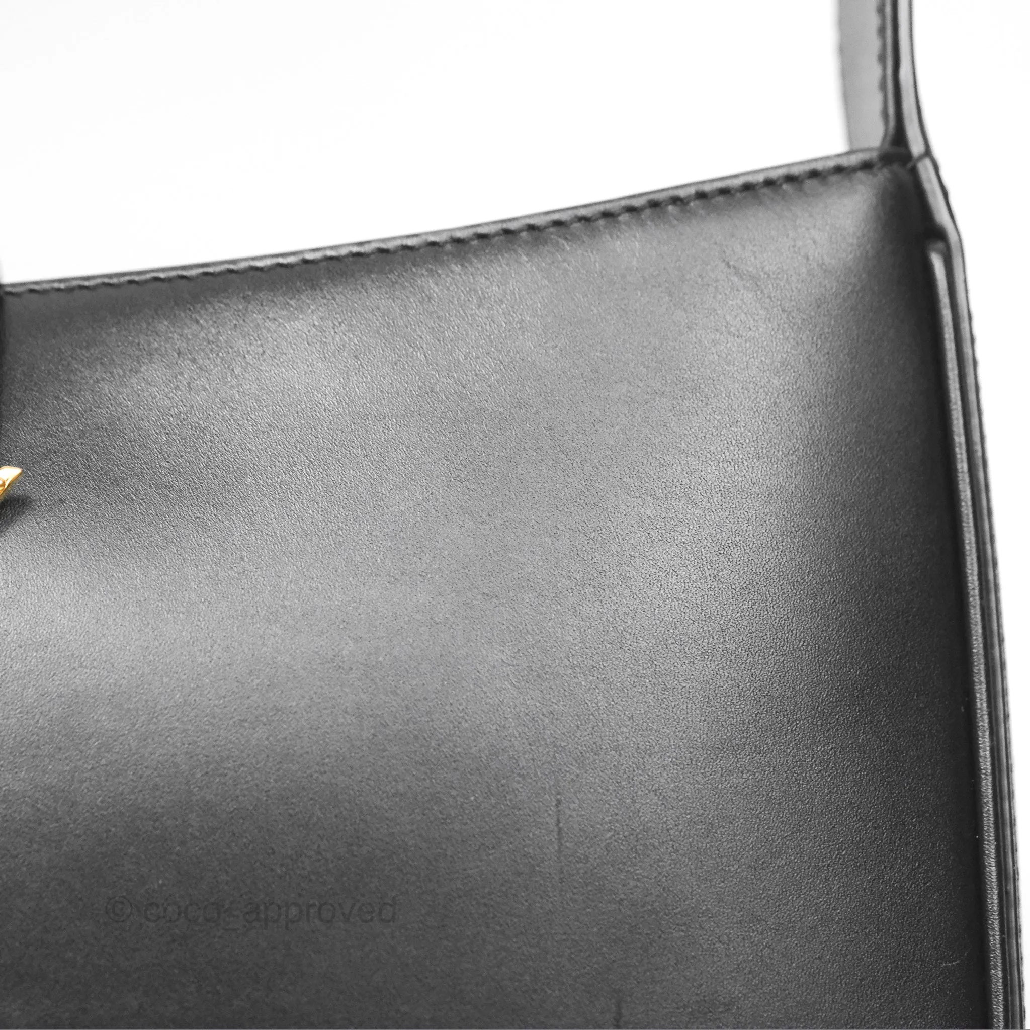 Saint Laurent 'Le 5 a 7' Hobo Bag Black Smooth Calfskin