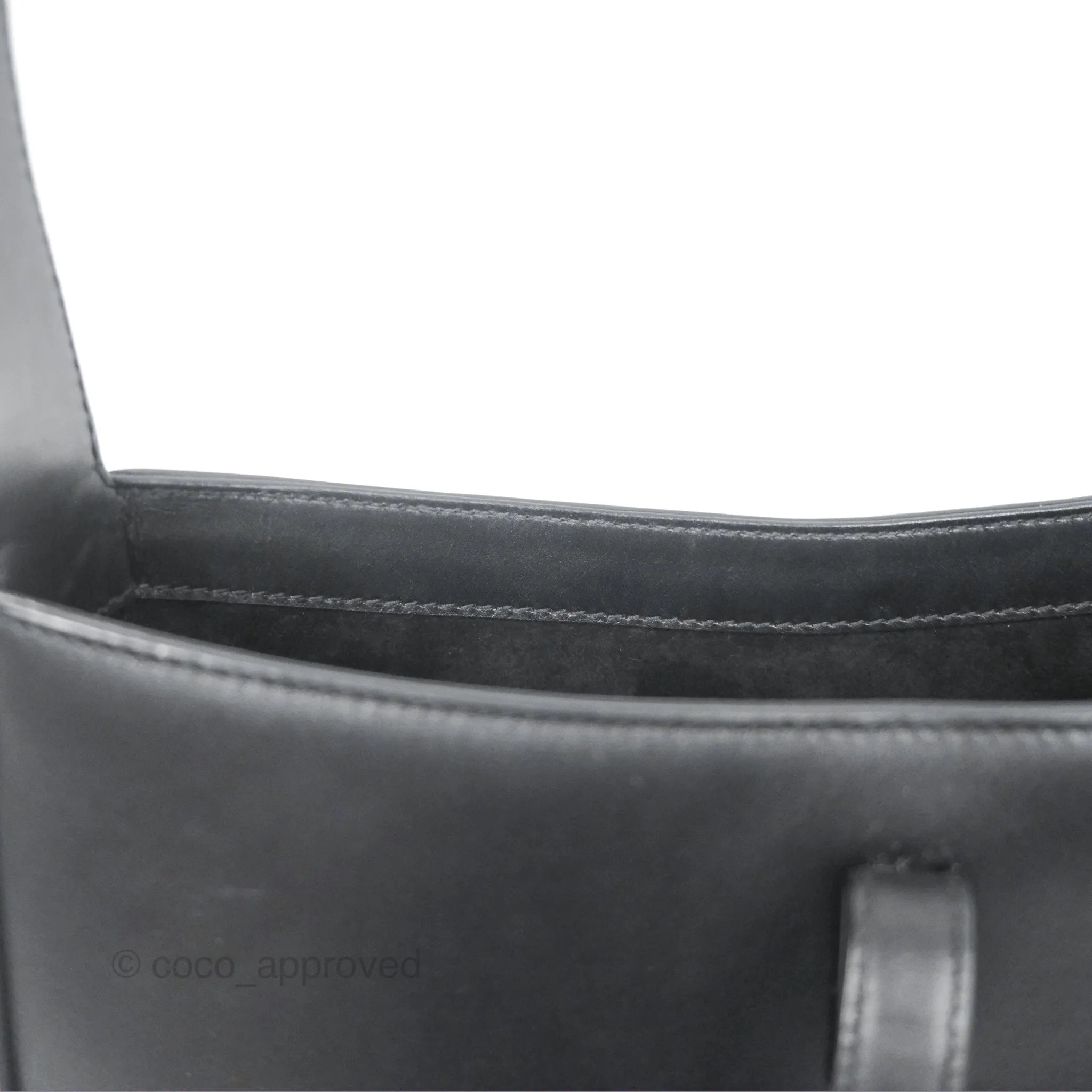 Saint Laurent 'Le 5 a 7' Hobo Bag Black Smooth Calfskin