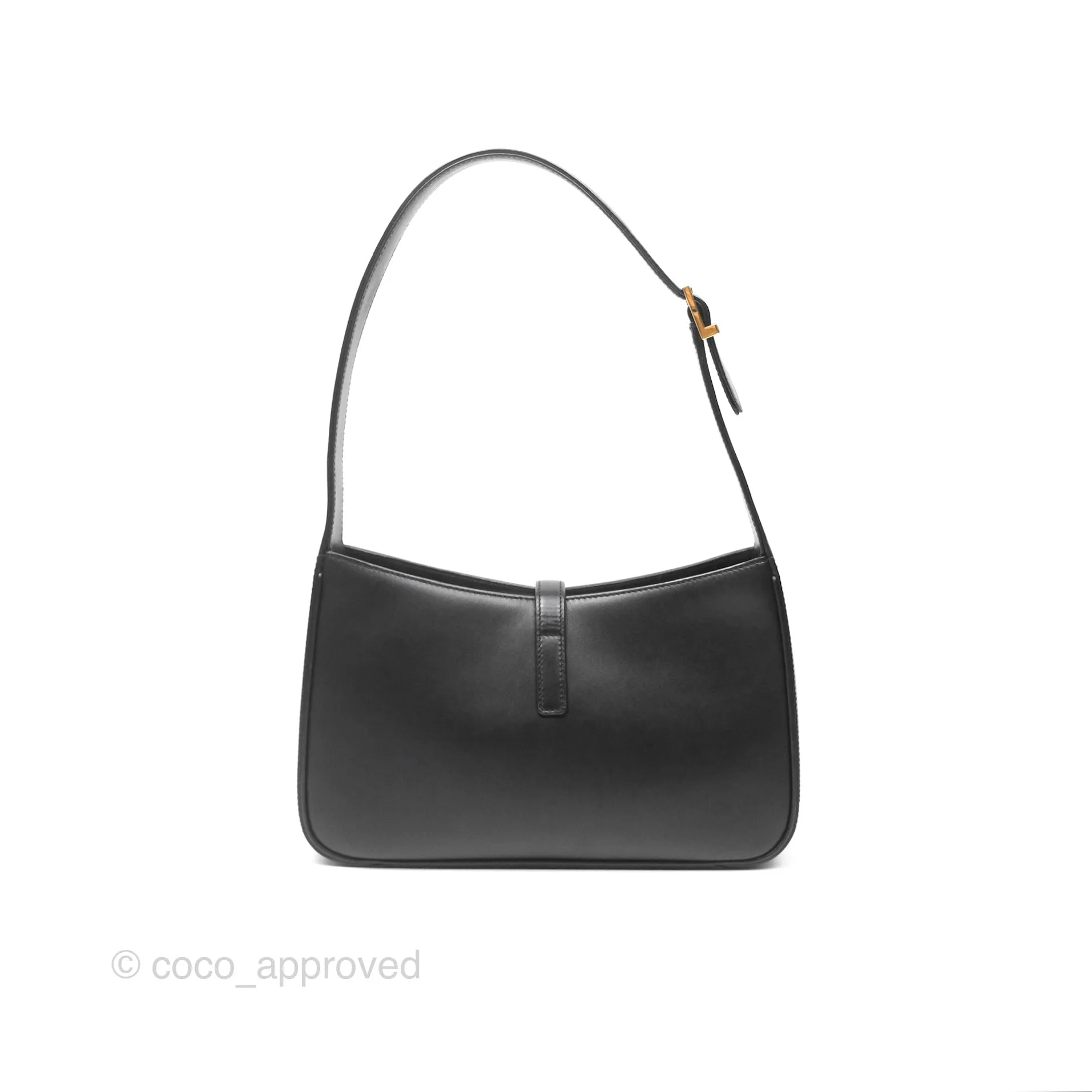 Saint Laurent 'Le 5 a 7' Hobo Bag Black Smooth Calfskin