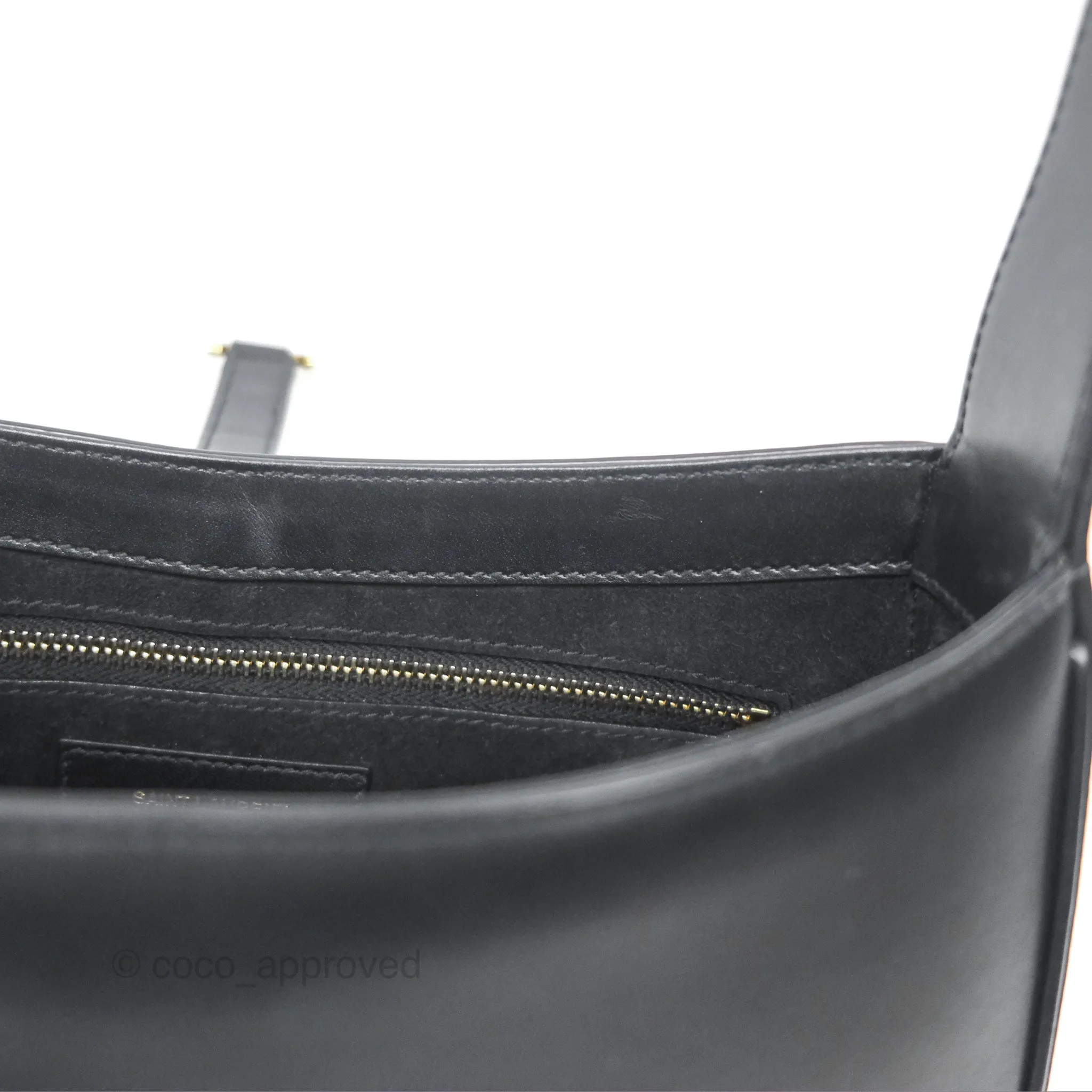 Saint Laurent 'Le 5 a 7' Hobo Bag Black Smooth Calfskin