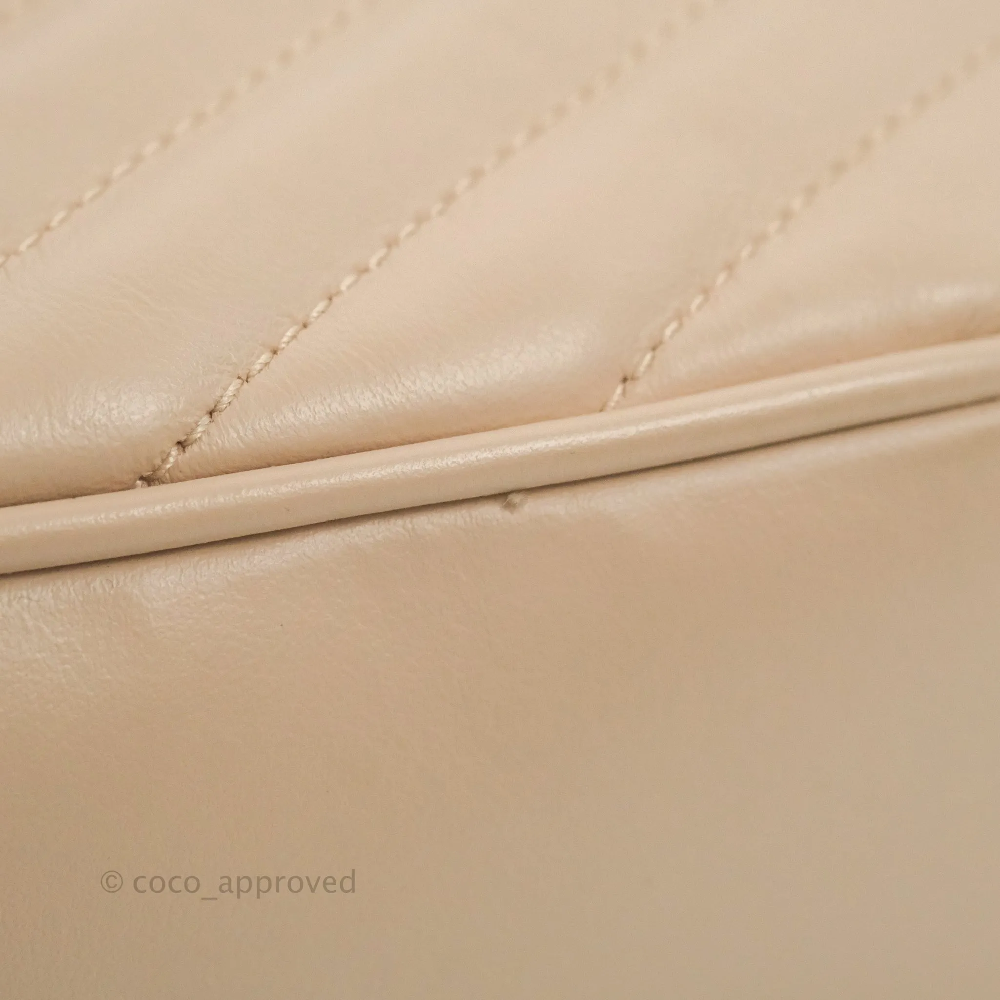 Saint Laurent Lou Quilted Camera Bag Pale Pink Calfskin Ruthenium Hardware