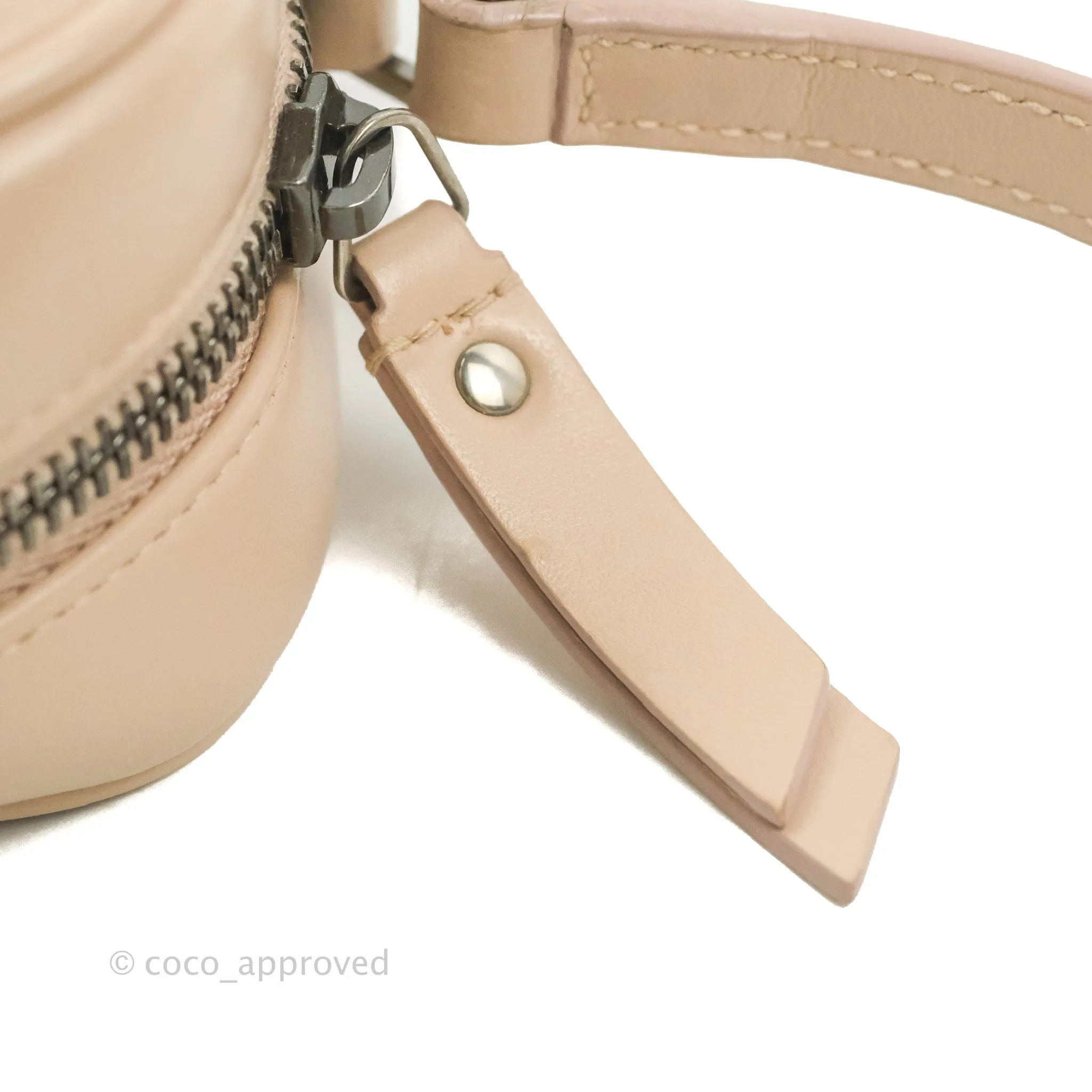 Saint Laurent Lou Quilted Camera Bag Pale Pink Calfskin Ruthenium Hardware