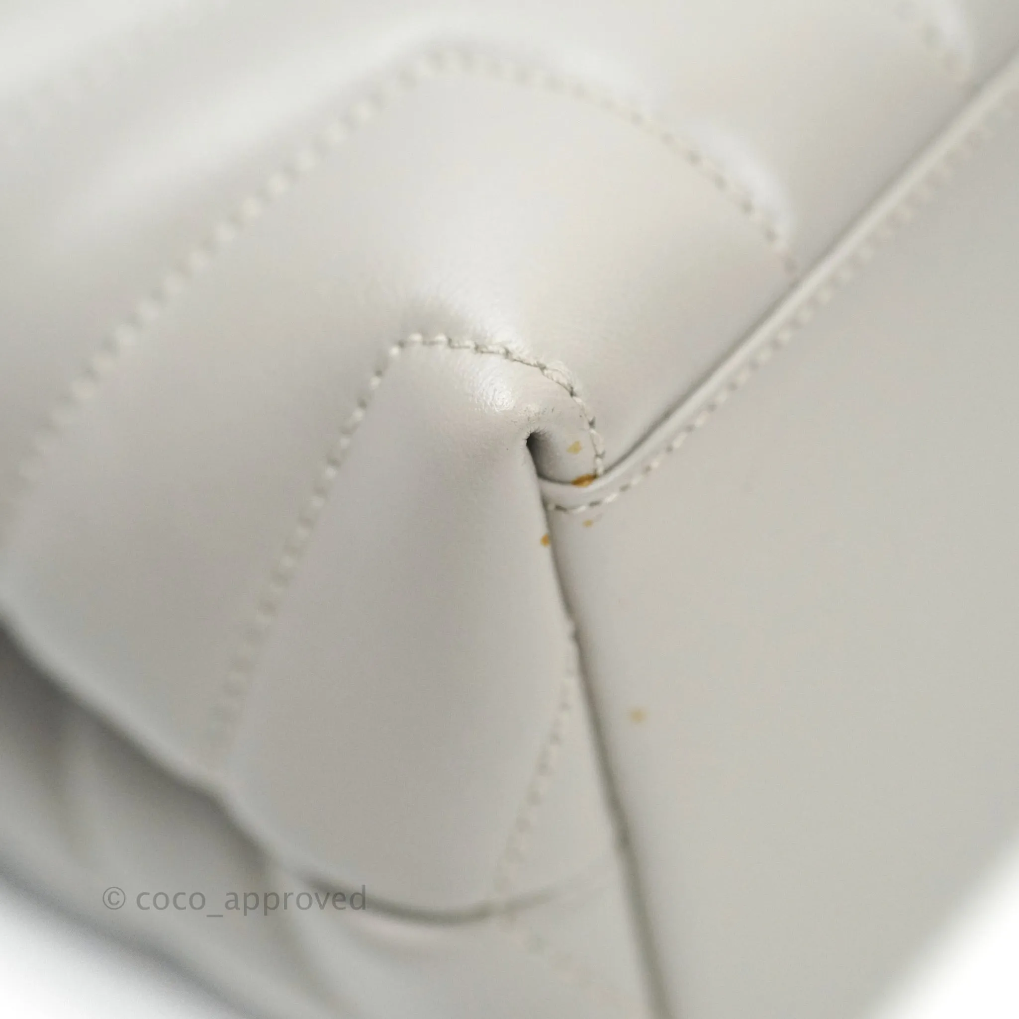 Saint Laurent Loulou Small Bag Light Grey Silver Hardware