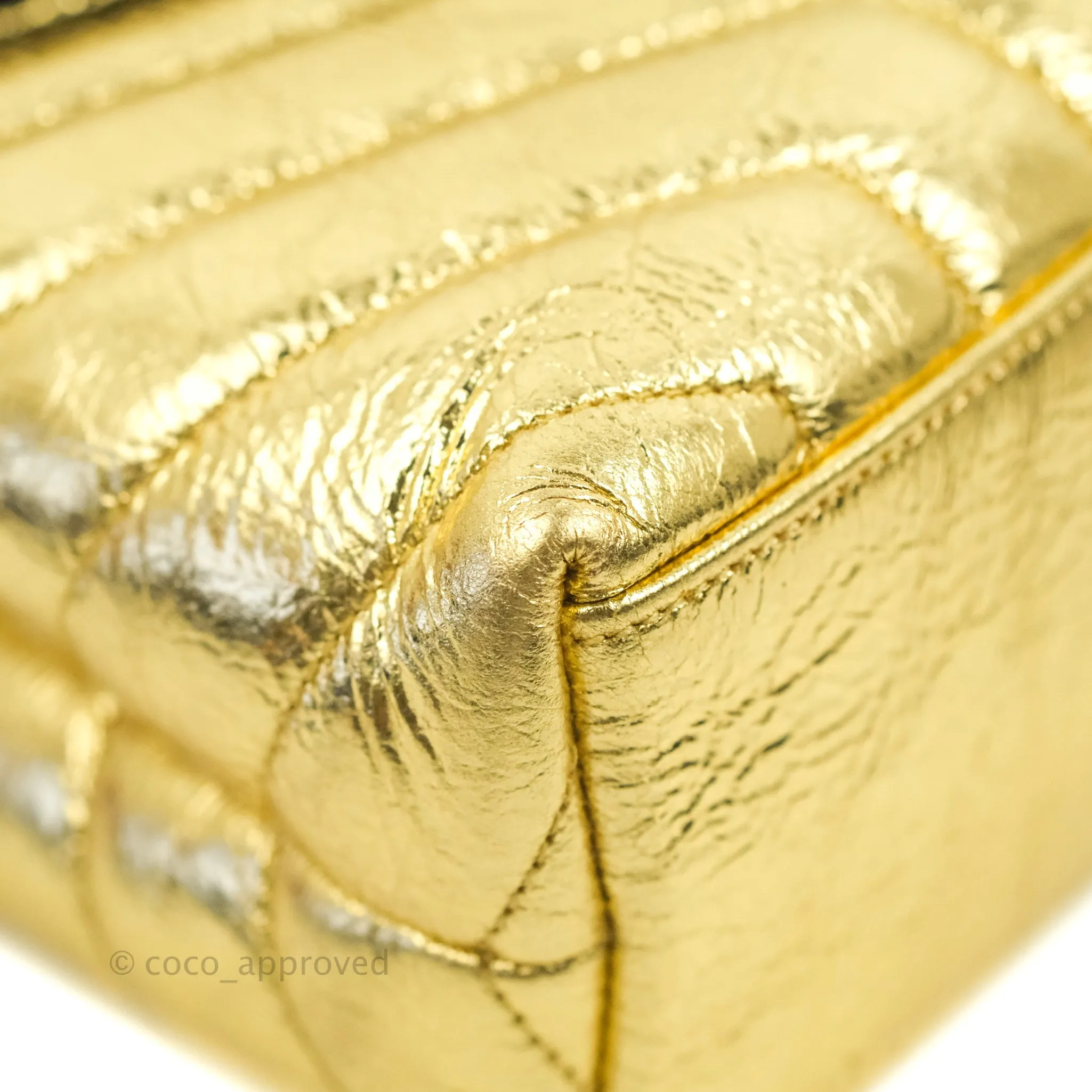 Saint Laurent Loulou Small Bag Metallic Gold Gold Hardware