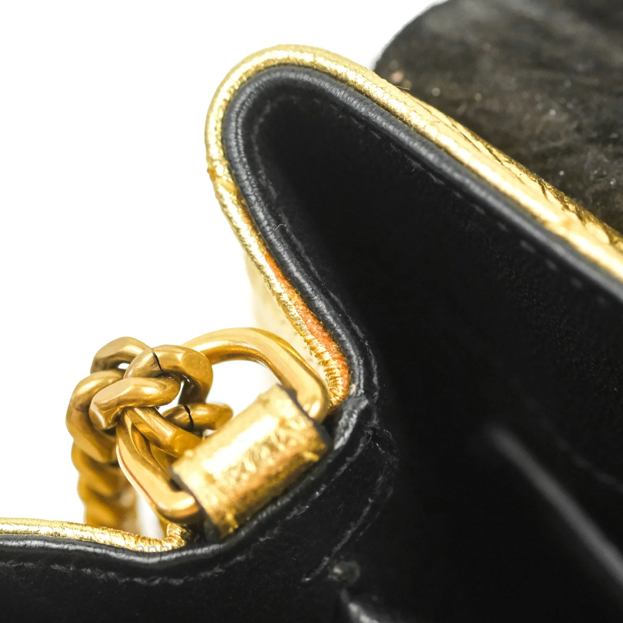 Saint Laurent Loulou Small Bag Metallic Gold Gold Hardware