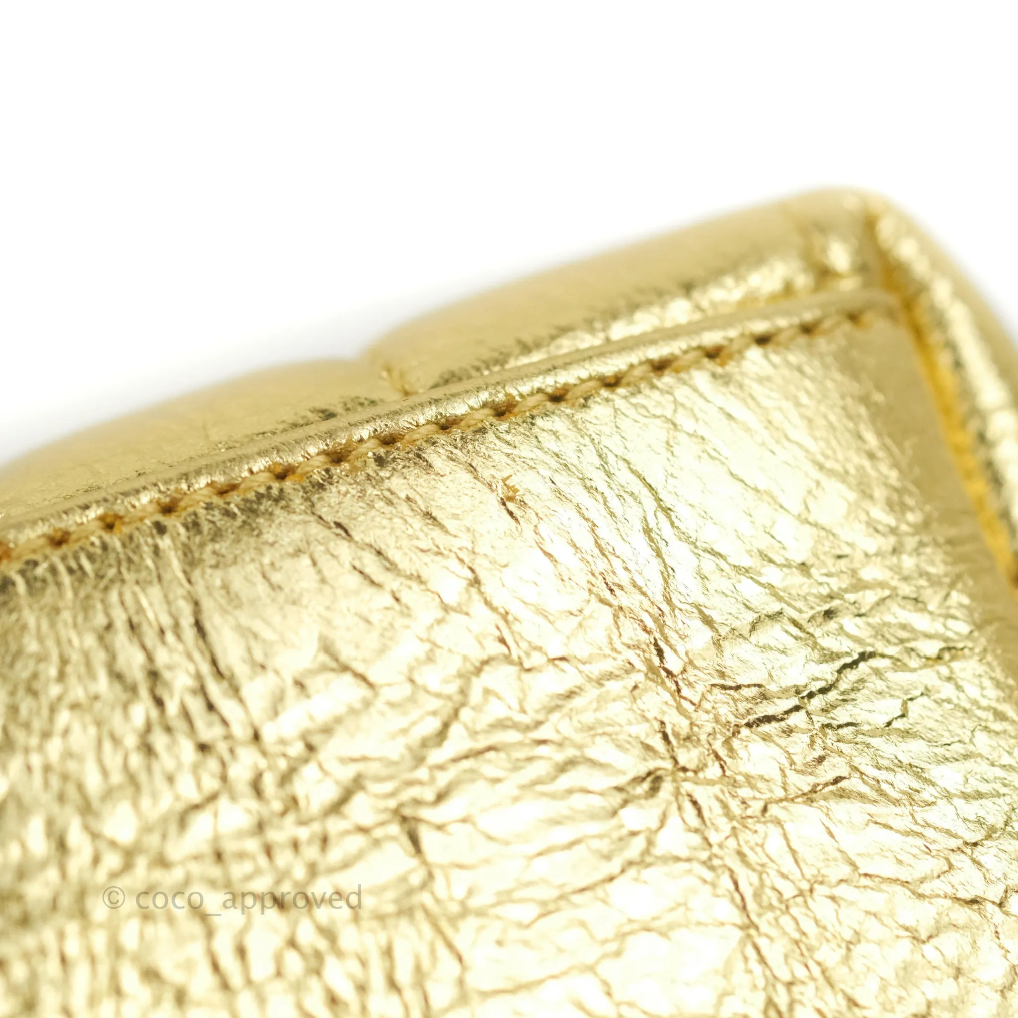 Saint Laurent Loulou Small Bag Metallic Gold Gold Hardware