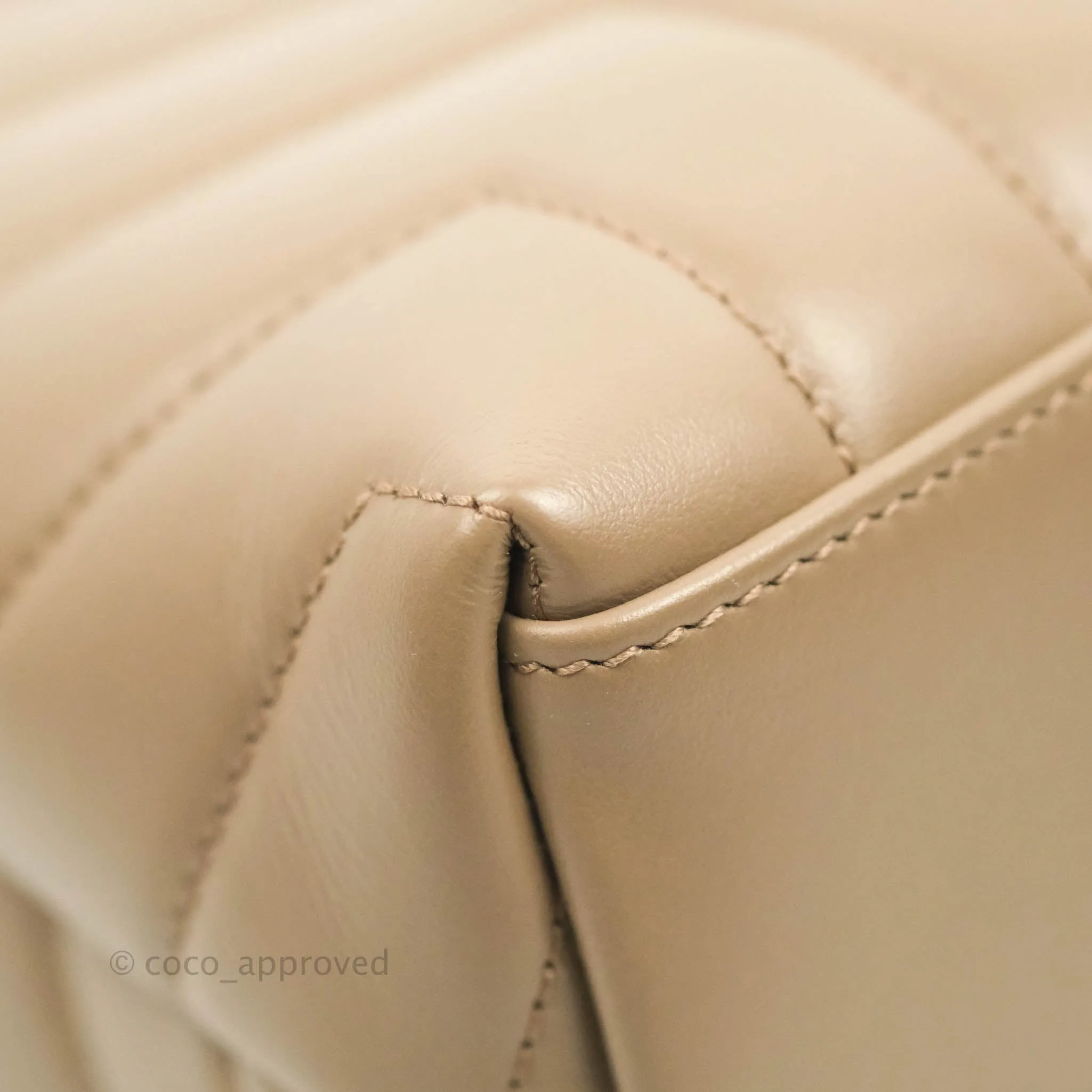 Saint Laurent Loulou Small Bag Taupe Gold Hardware