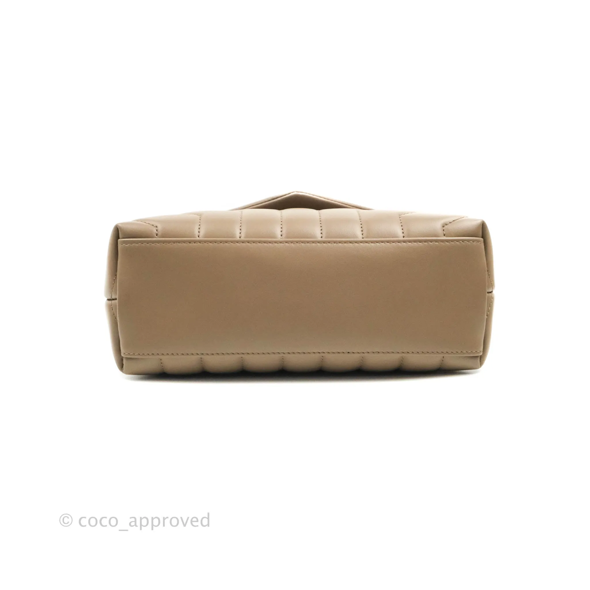 Saint Laurent Loulou Small Bag Taupe Gold Hardware