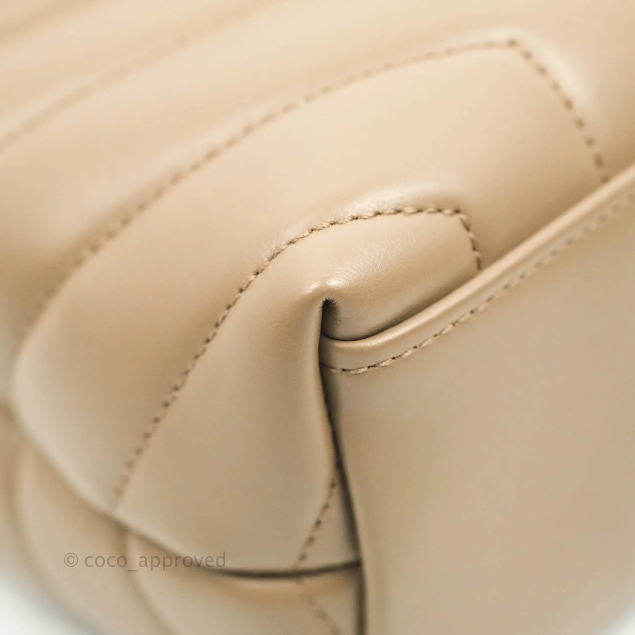 Saint Laurent Loulou Small Bag Taupe Gold Hardware