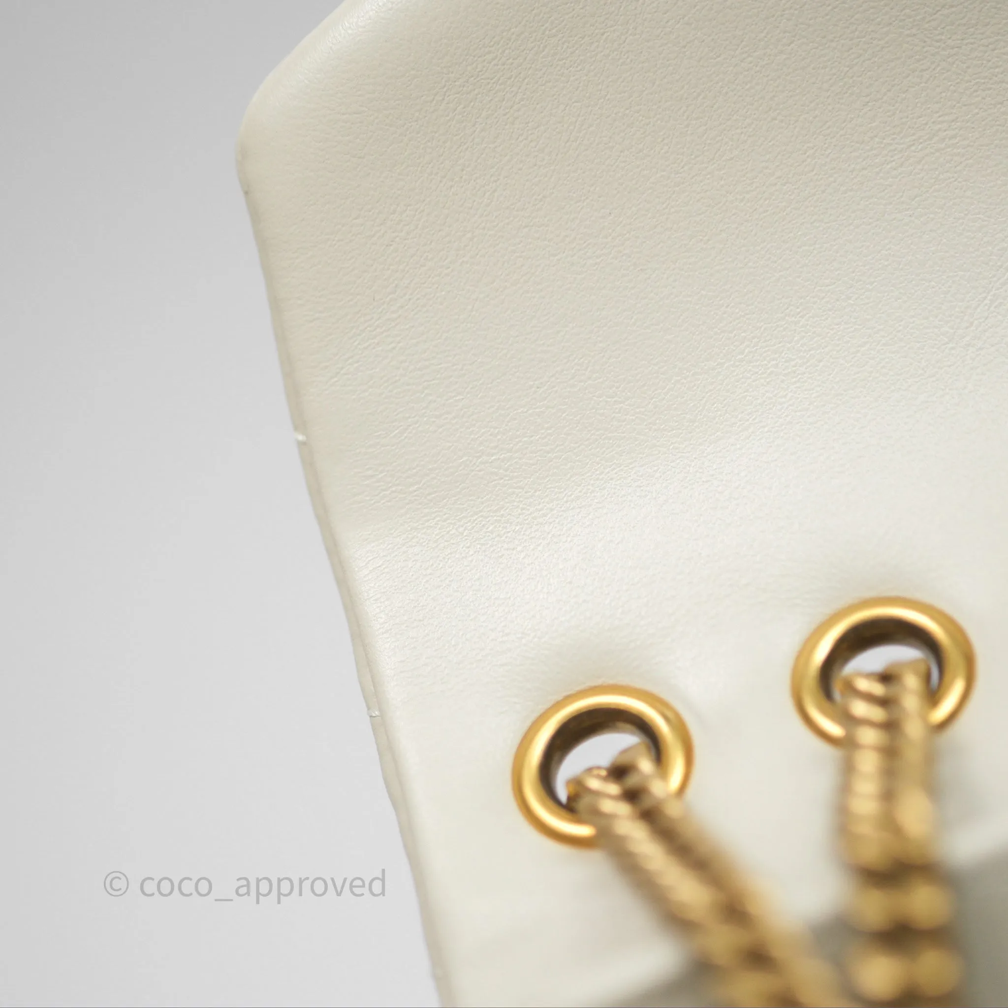 Saint Laurent Loulou Small Flap Bag Beige Calfskin Gold Hardware