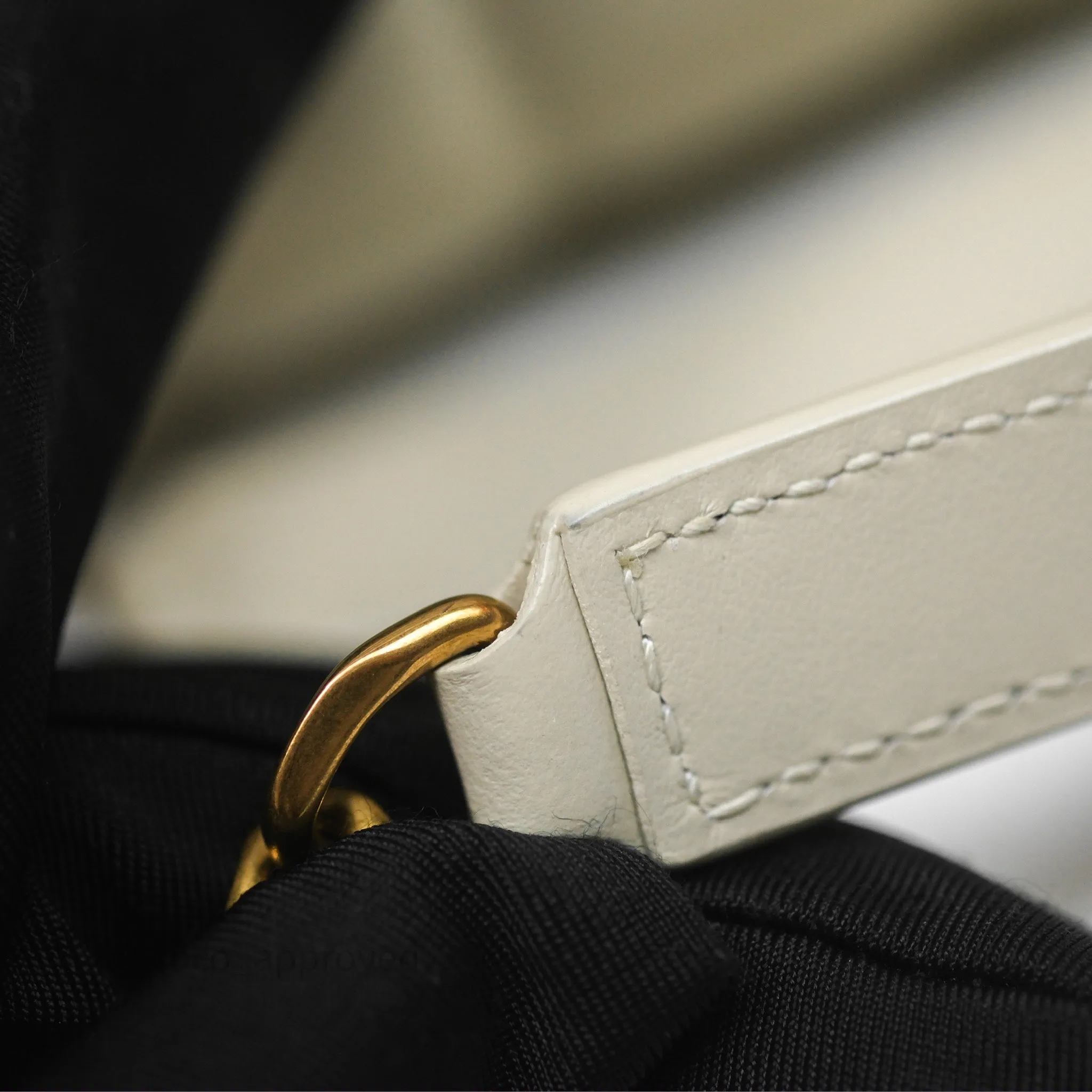 Saint Laurent Loulou Small Flap Bag Beige Calfskin Gold Hardware