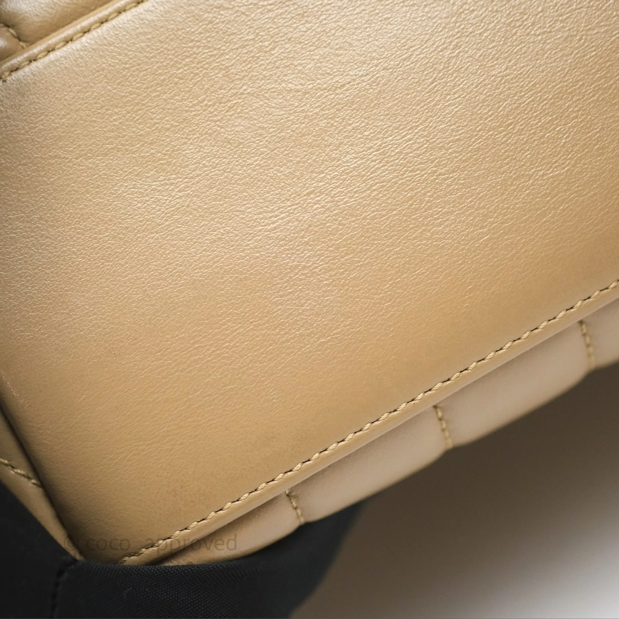 Saint Laurent Loulou Small Flap Bag Beige Gold Hardware